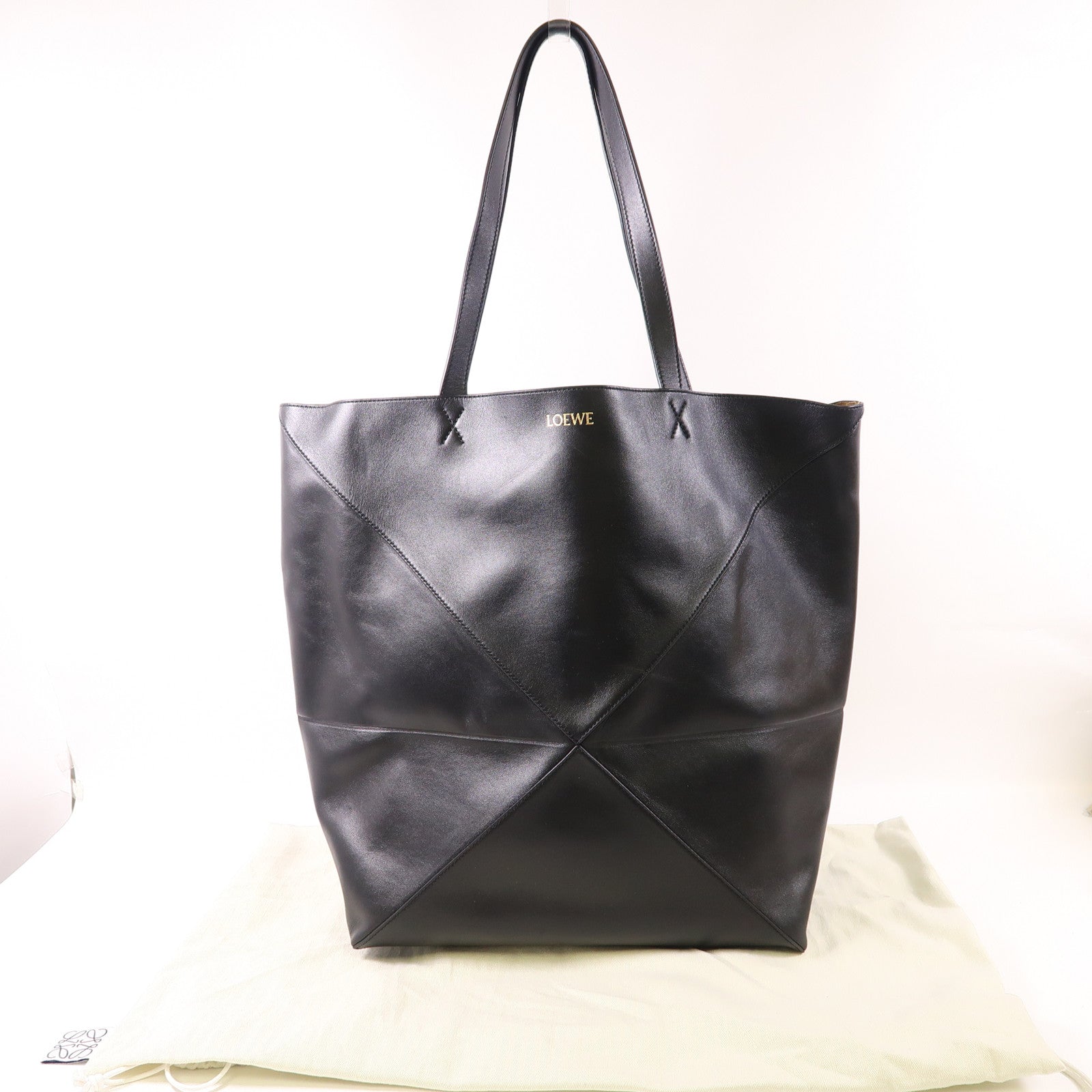 LOEWE 【激減優惠】牛皮皮革XL Puzzle Fold Tote手挽袋