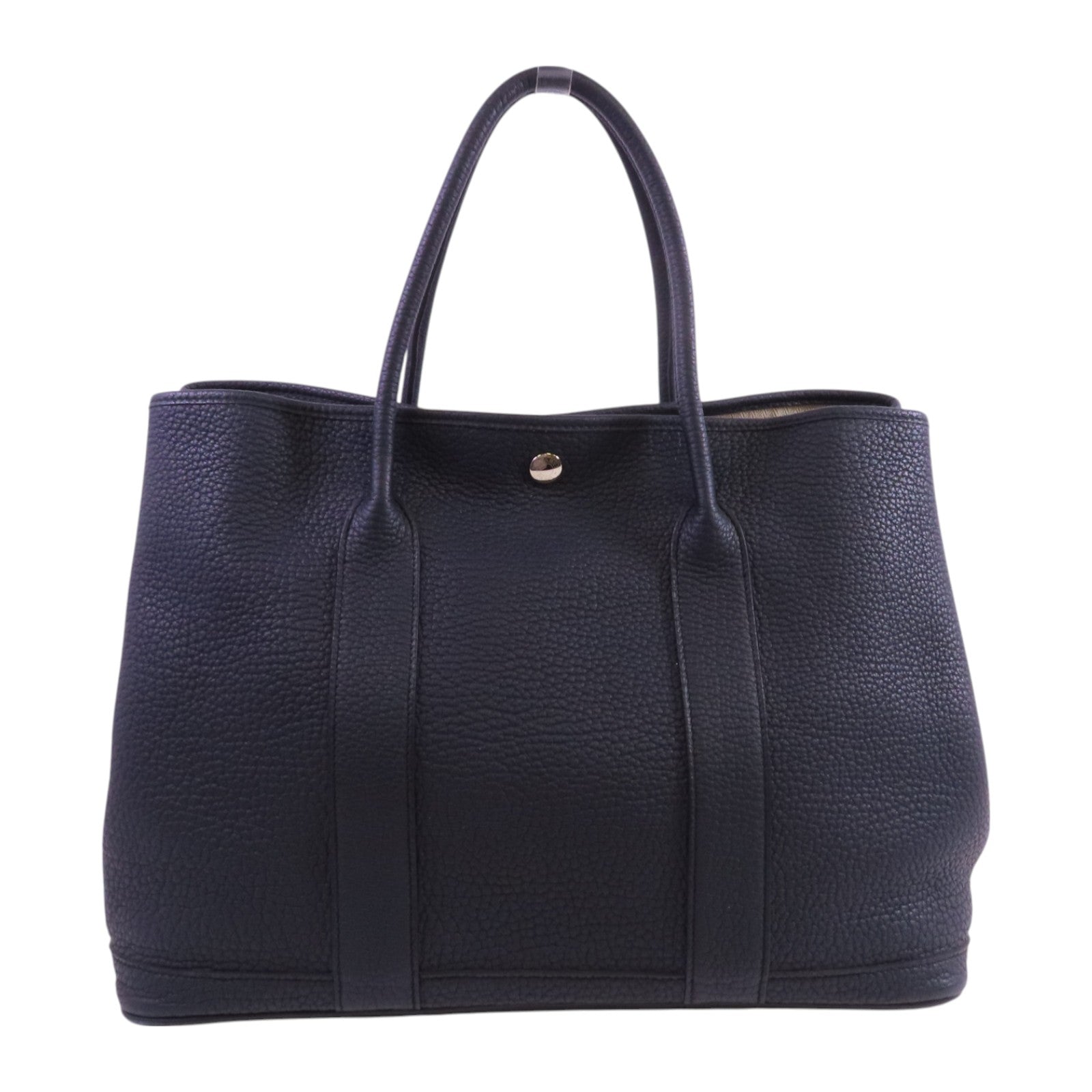 HERMES Negonda皮革Garden Party PM銀扣手挽袋