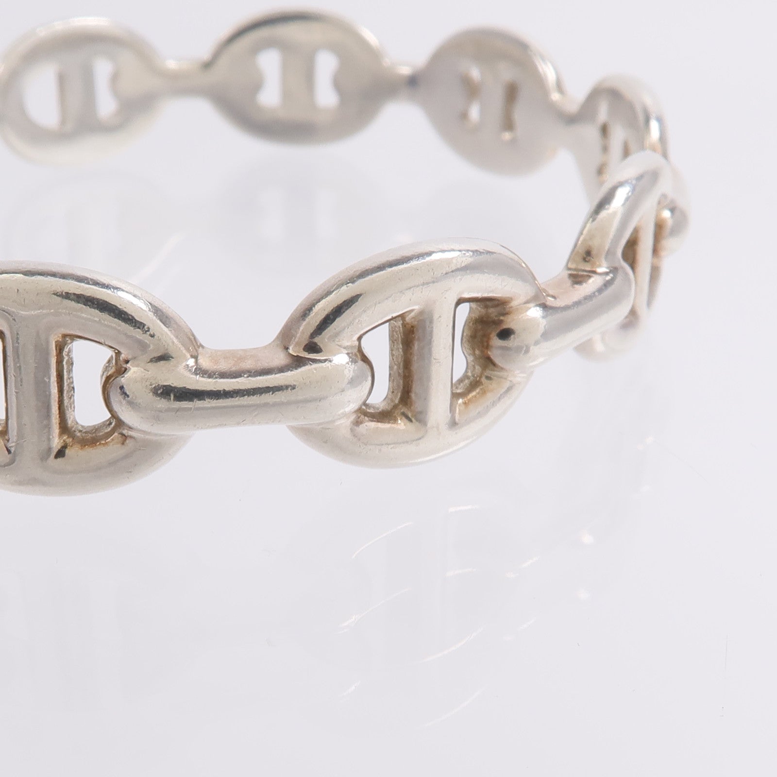 HERMES 925純銀Chaine D'Ancre Enchainee Bangle手鐲