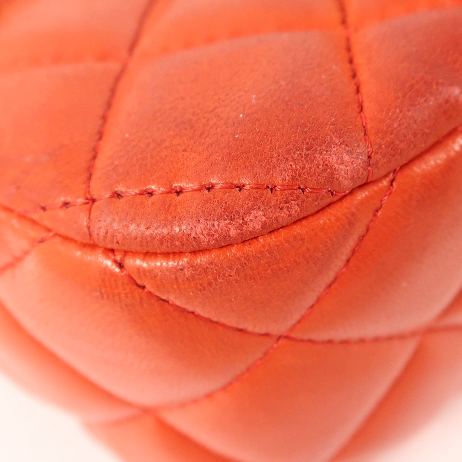 CHANEL 羊皮皮革Chain Shoulder銀扣鏈帶肩背袋