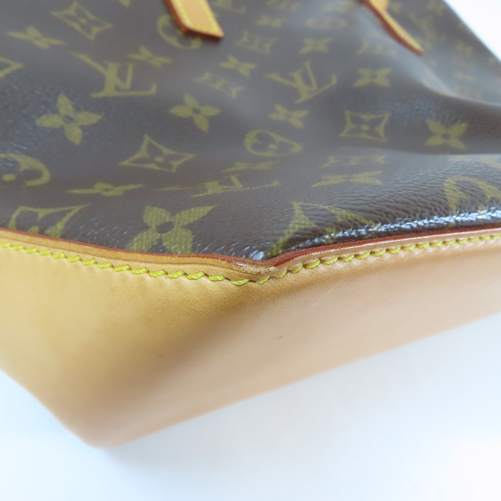 LOUIS VUITTON Monogram Cabas Piano金扣手挽袋啡色