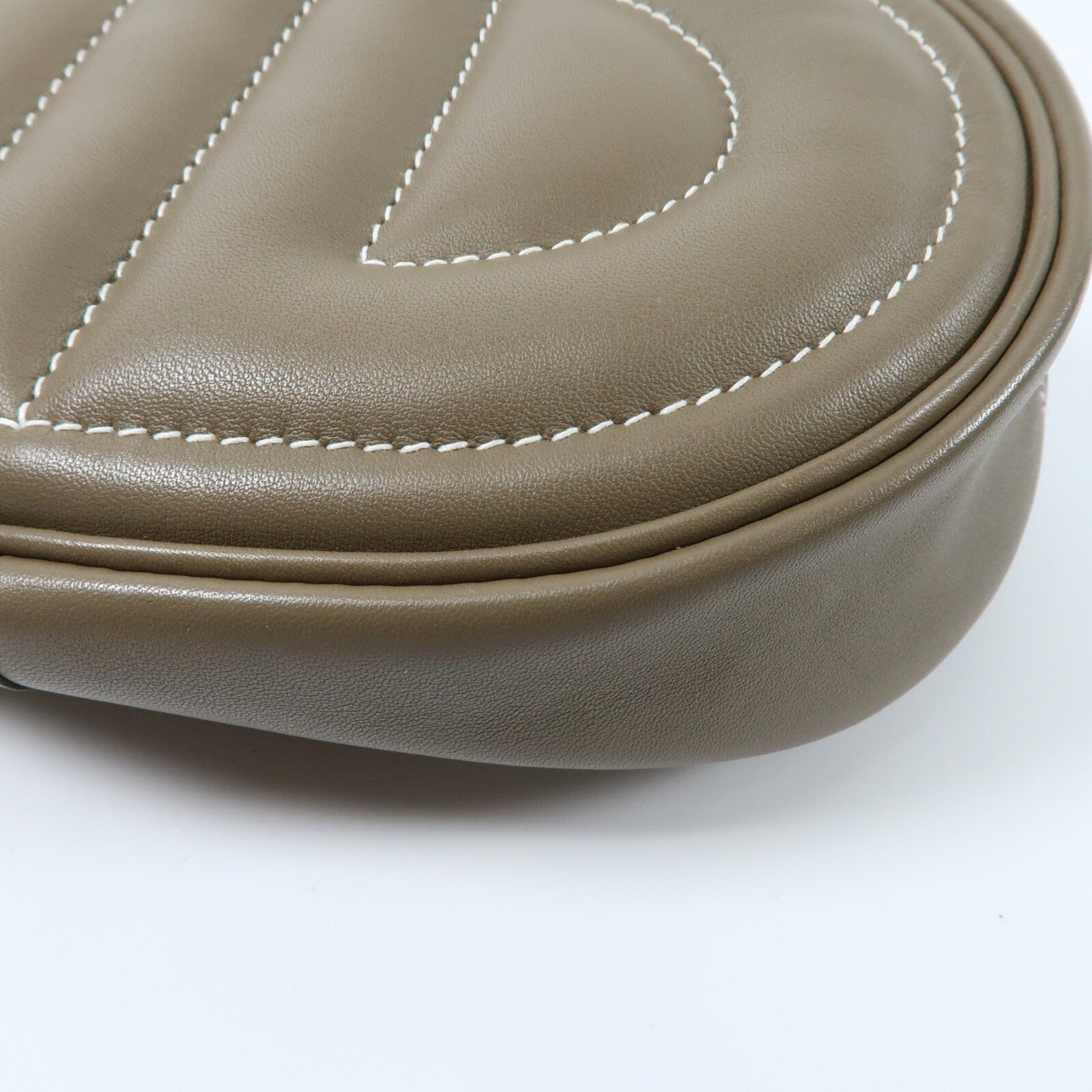 HERMES Swift皮革In The Loop Belt Bag銀扣肩背袋Etoupe