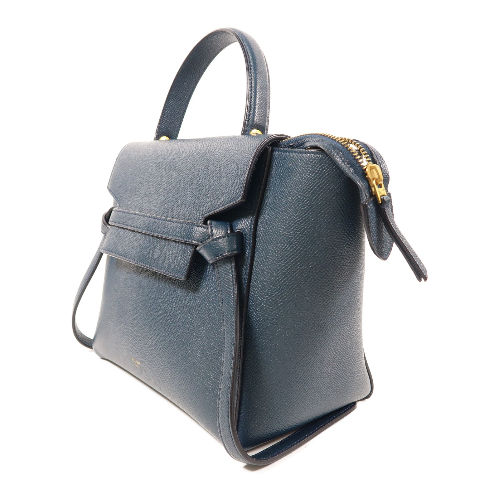CELINE 牛皮皮革Belt Bag金扣手挽肩背兩用袋