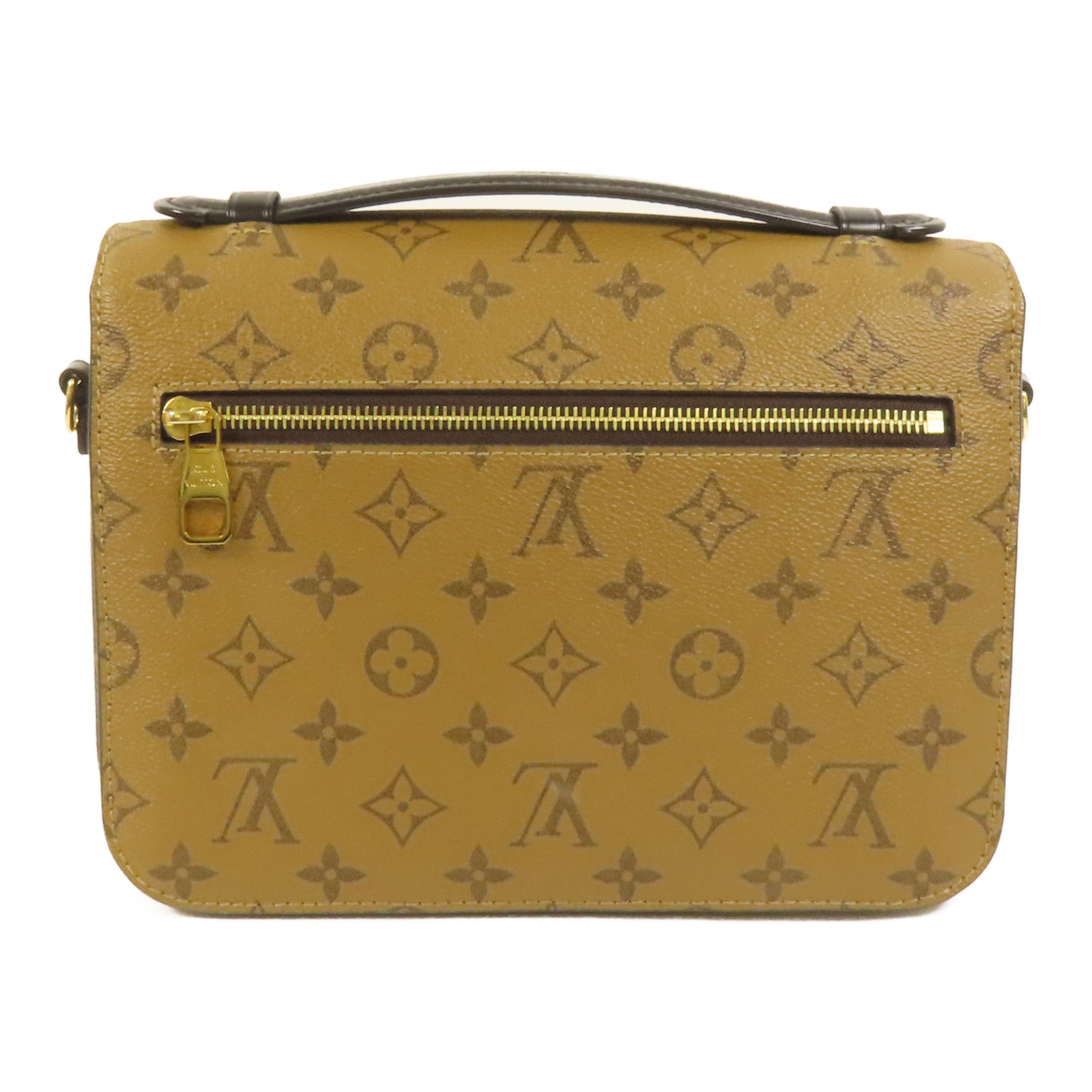 LOUIS VUITTON Monogram Reverse Pochette Metis金扣手挽肩背兩用袋