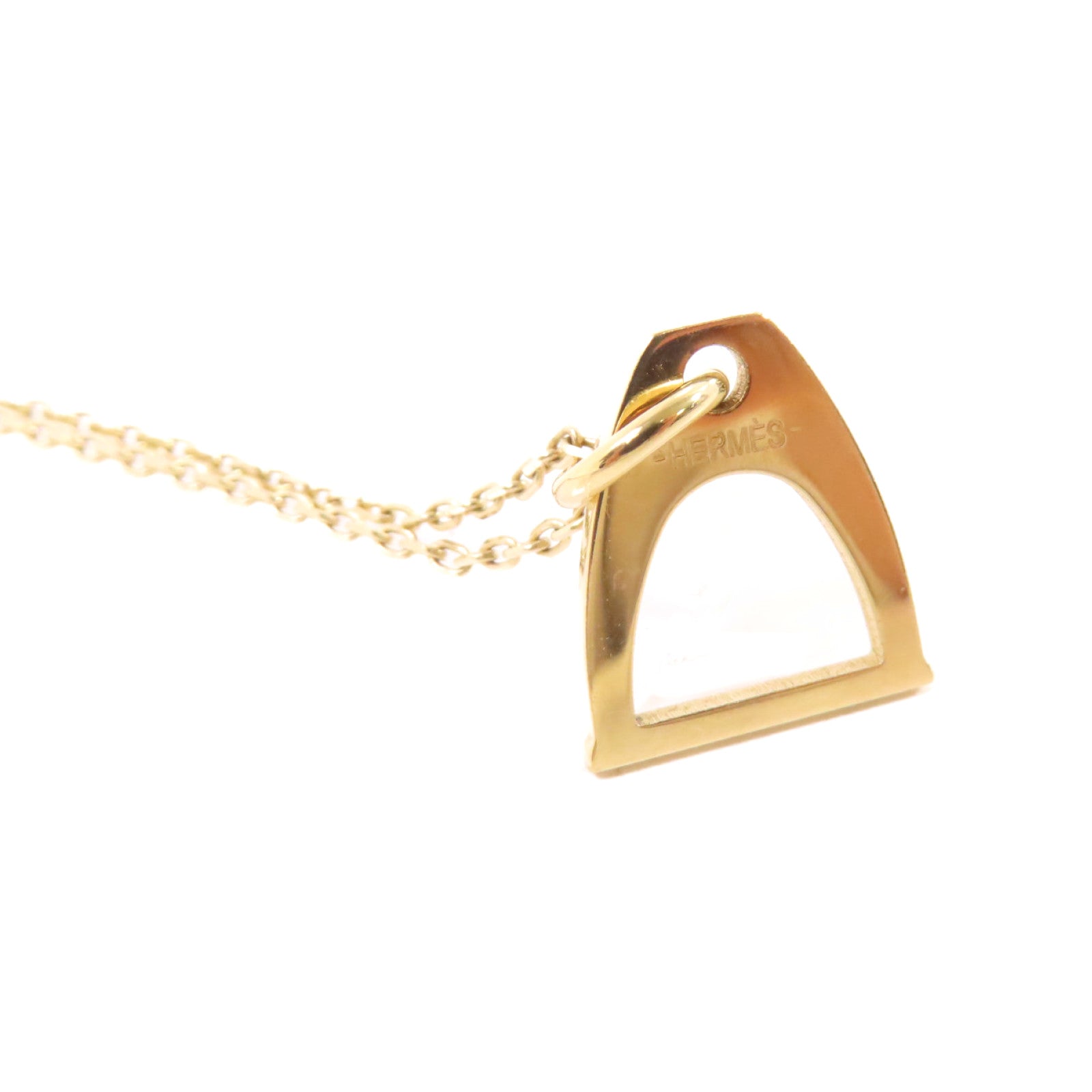 HERMES 金屬/水牛角Horn Necklace項鏈