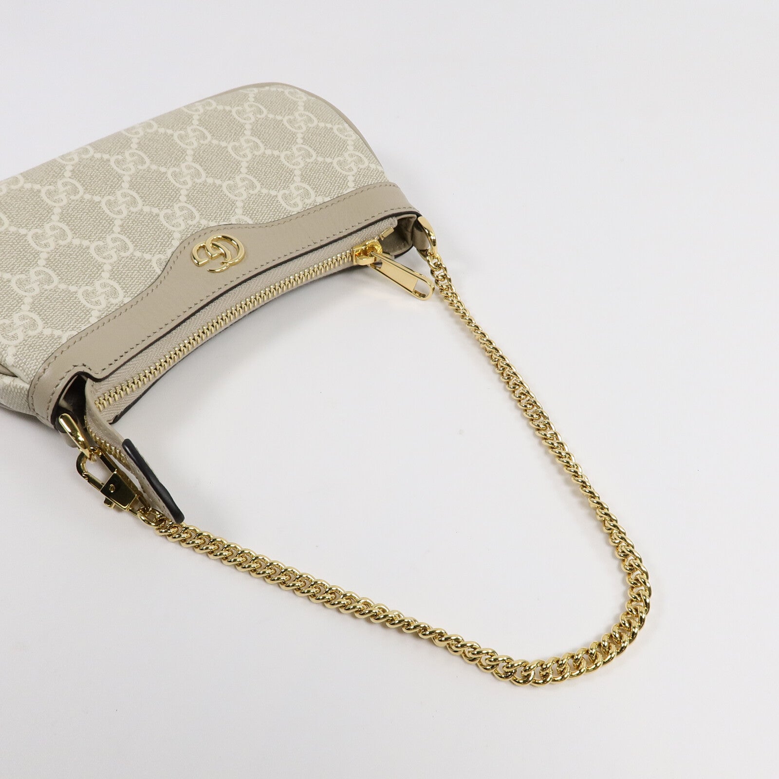 GUCCI 塗層帆布Ophidia Mini Bag鏈帶肩背袋