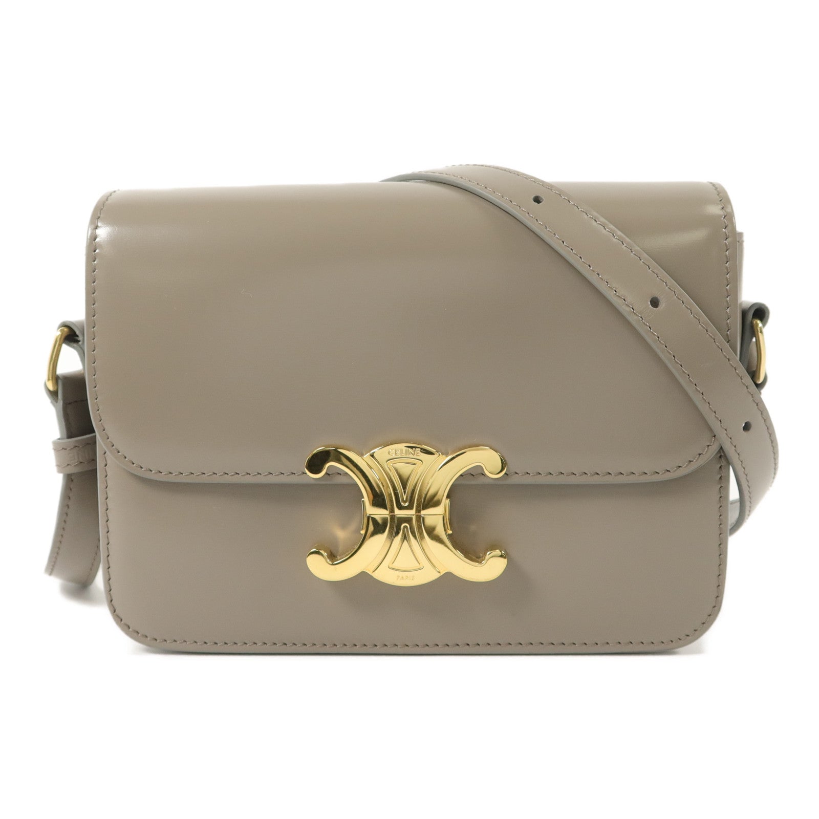 CELINE 牛皮皮革Teen Triomphe肩背袋