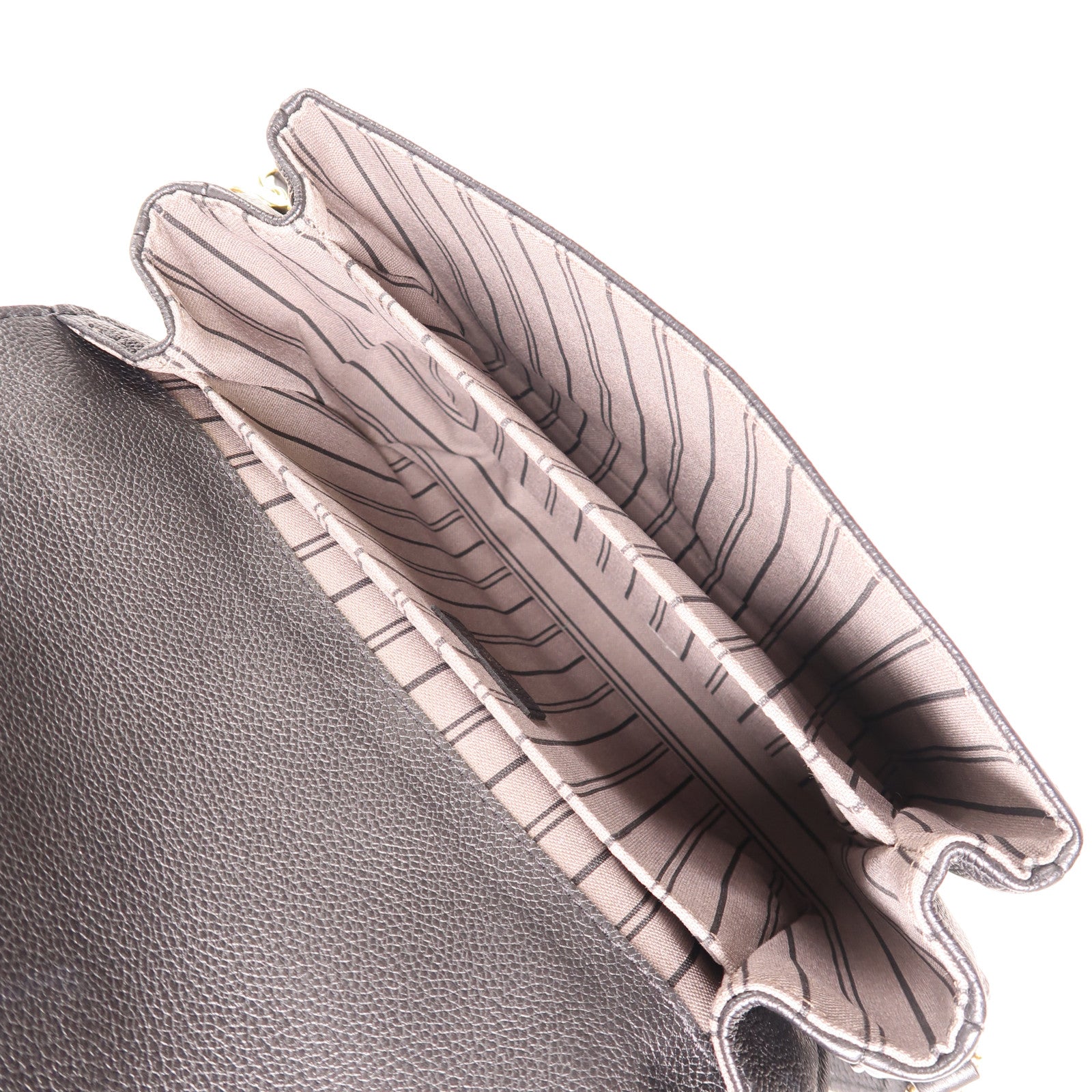 LOUIS VUITTON Monogram Empreinte Pochette Metis金扣手挽肩背兩用袋黑色