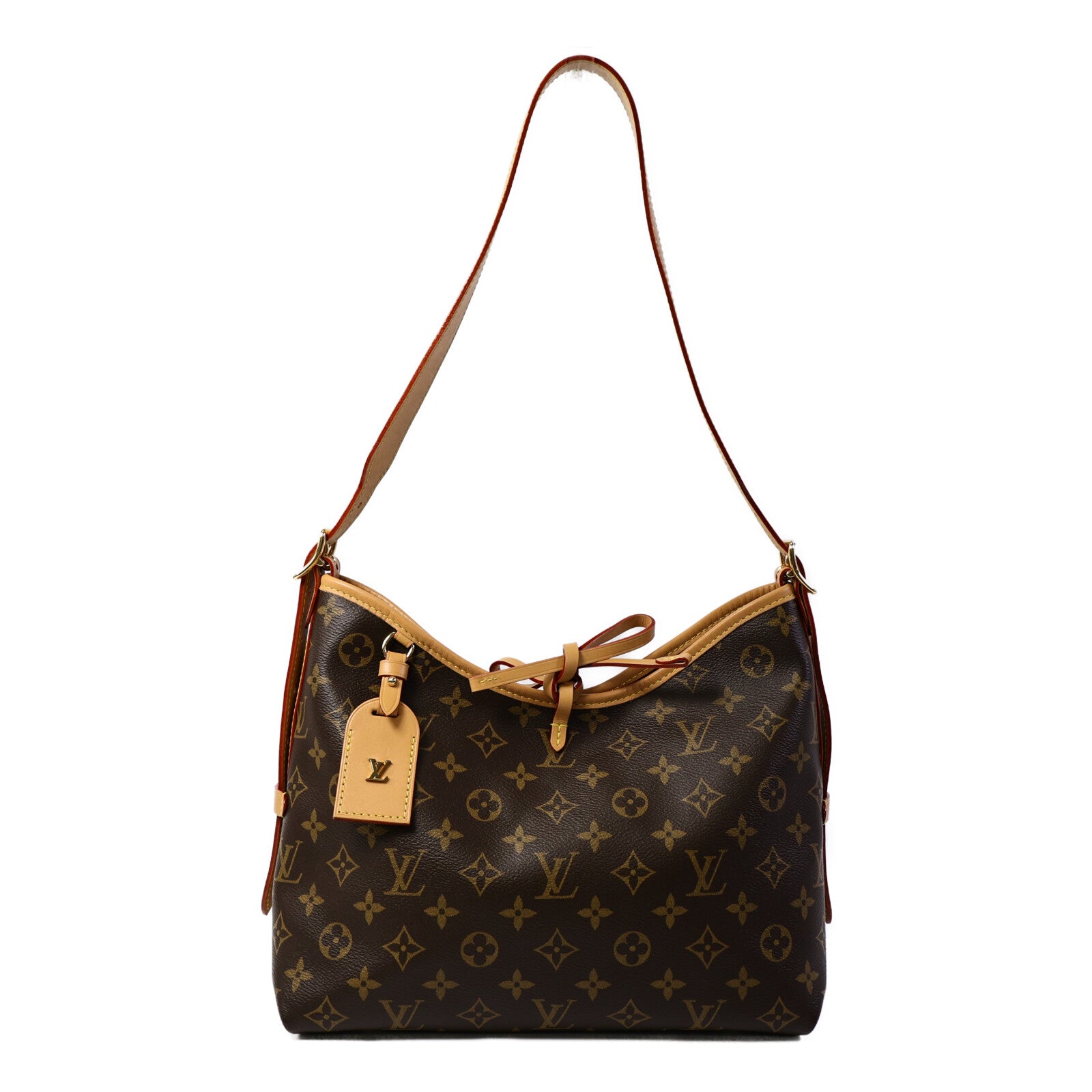 LOUIS VUITTON Monogram CarryAll PM金扣肩背袋