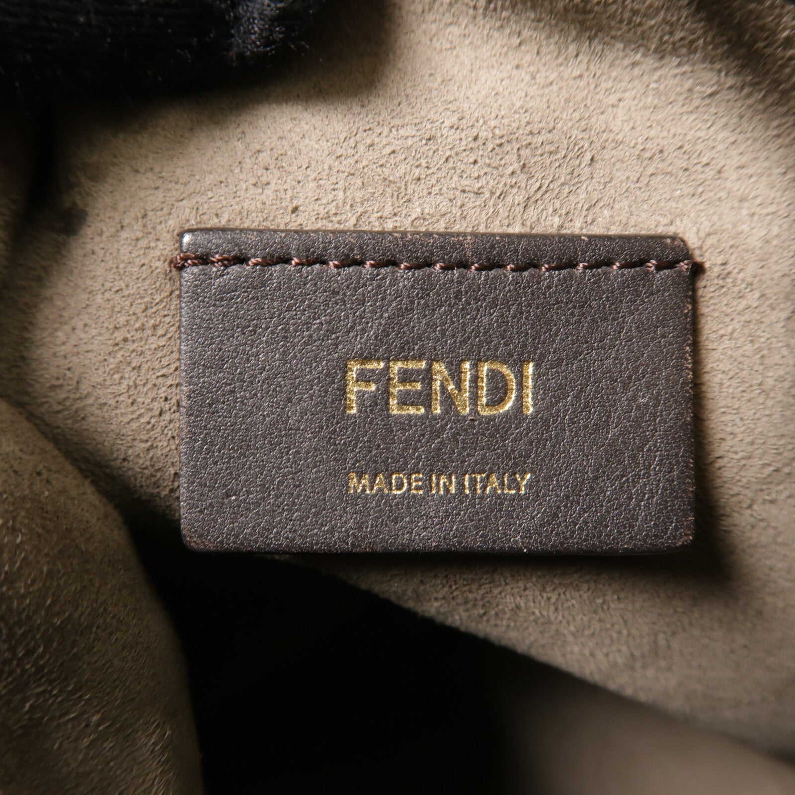 FENDI 牛皮皮革Mini Mon Tresor手挽肩背兩用袋