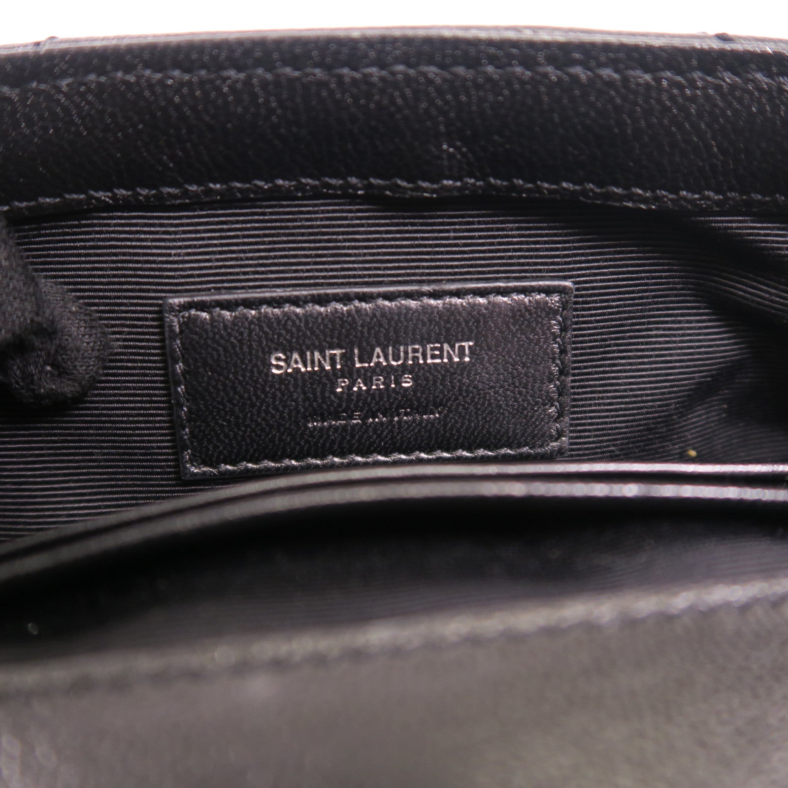 SAINT LAURENT 牛皮皮革Chain Shoulder Bag銀扣肩背袋