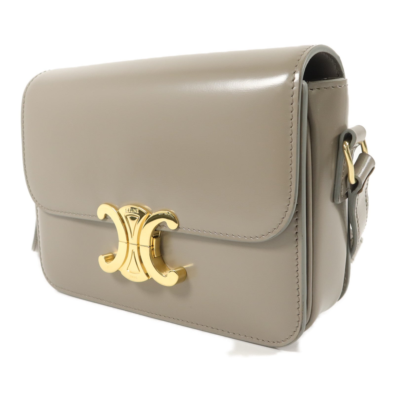 CELINE 牛皮皮革Teen Triomphe肩背袋