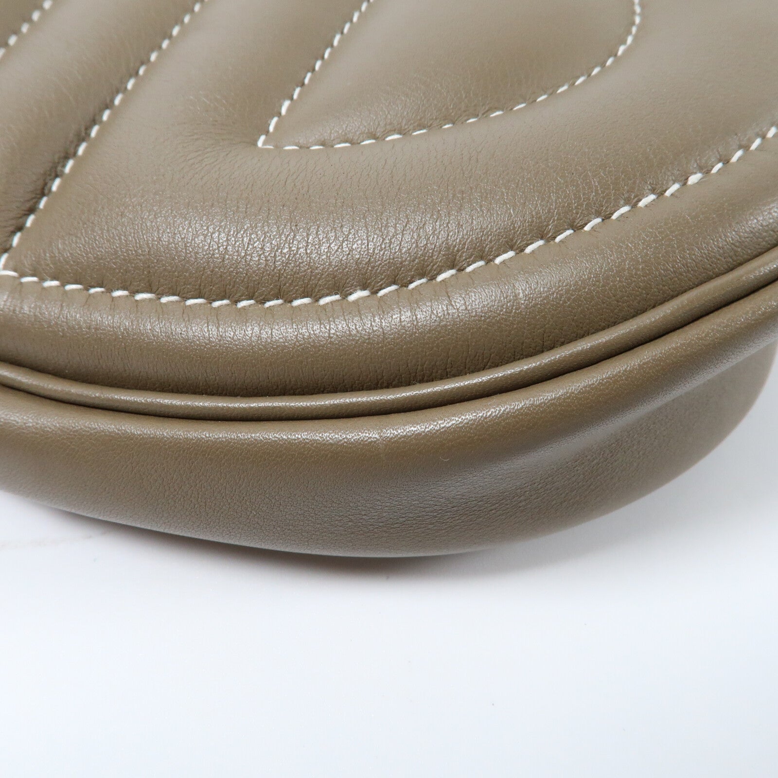 HERMES Swift皮革In The Loop Belt Bag銀扣肩背袋Etoupe