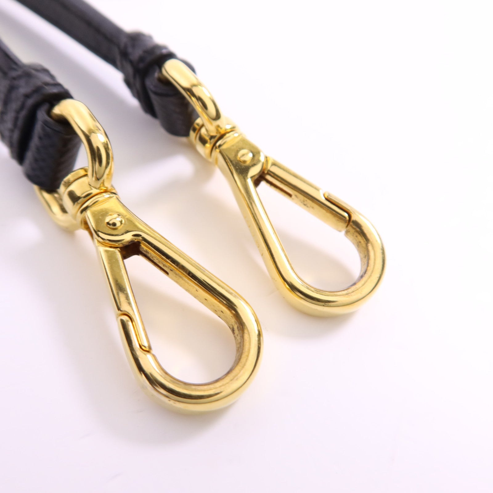 PRADA 牛皮皮革Double Saffiano金扣手挽肩背兩用袋