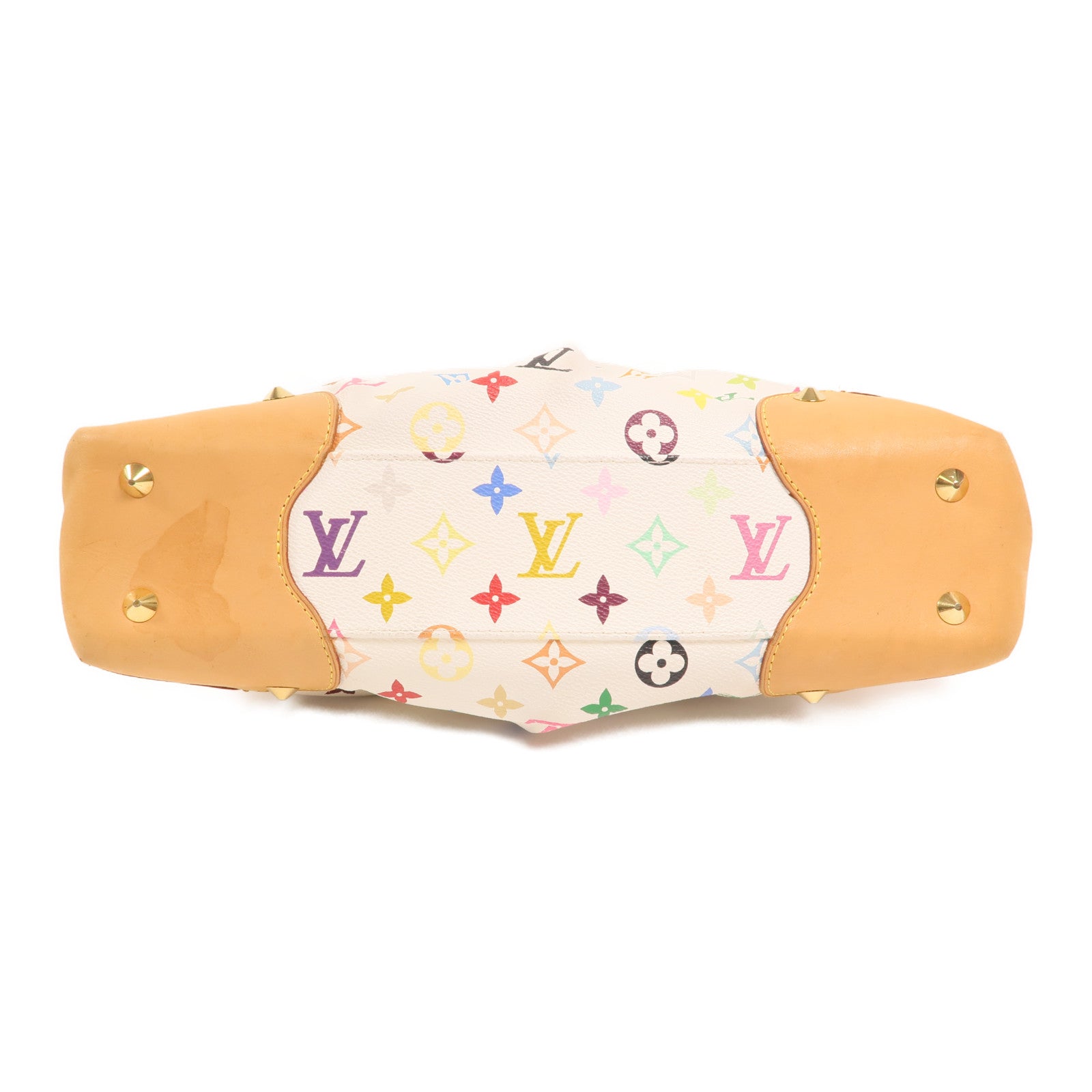 LOUIS VUITTON Monogram Multicolore Judy MM金扣鏈帶手挽肩背兩用袋