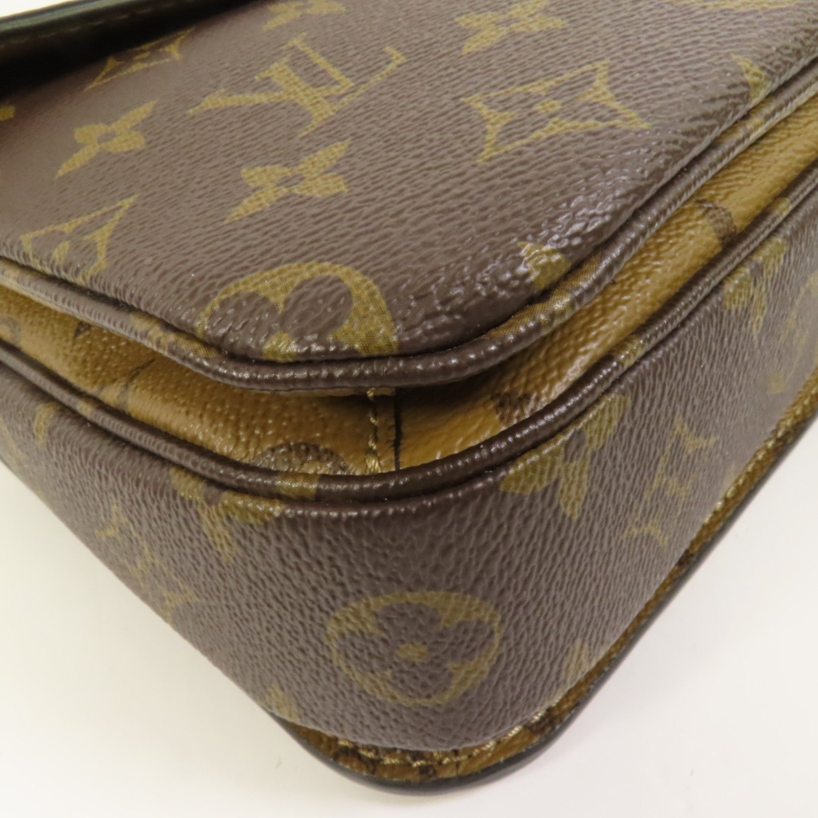 LOUIS VUITTON Monogram Reverse Pochette Metis金扣手挽肩背兩用袋