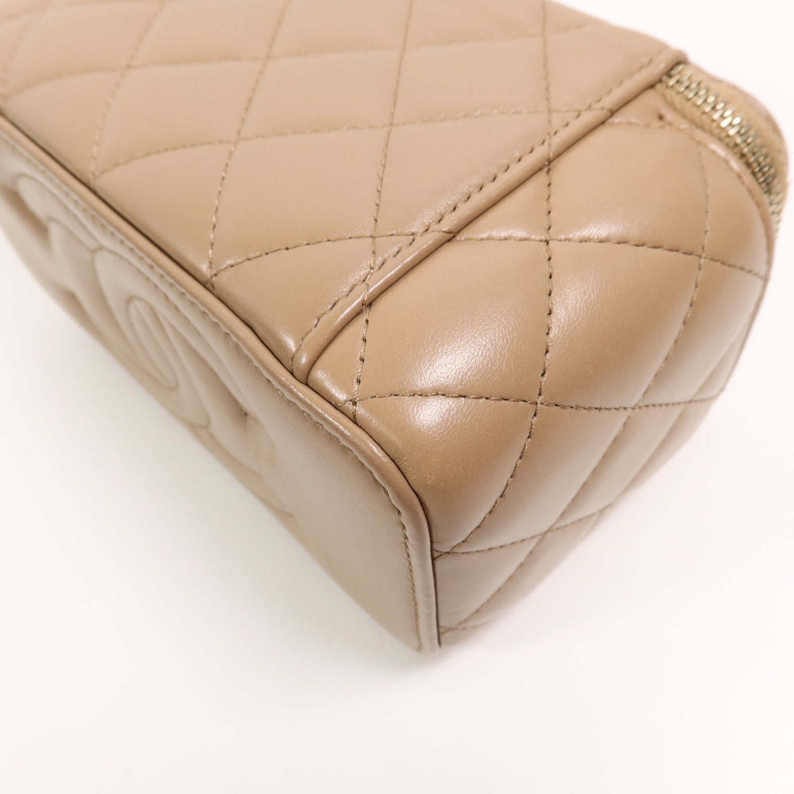 CHANEL 羊皮皮革Vanity Case鏈帶肩背袋