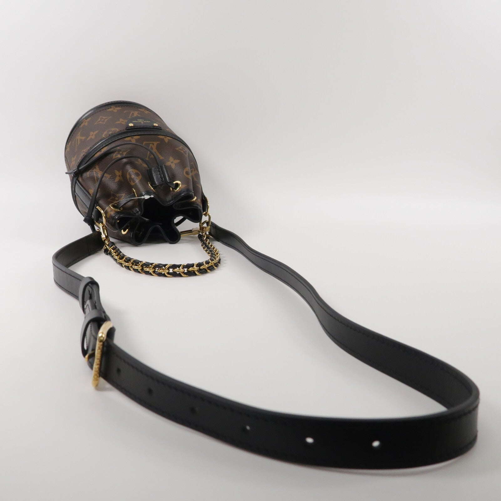 LOUIS VUITTON Monogram/牛皮皮革Canoe手挽肩背兩用袋