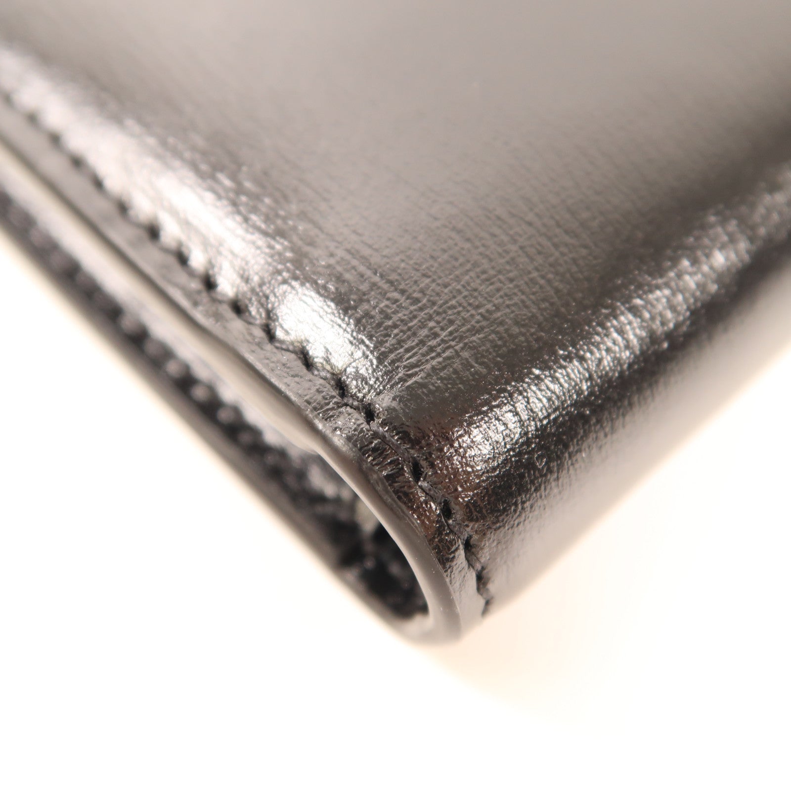 SAINT LAURENT 牛皮皮革Tiny Monogram East West Half Wallet金扣錢包