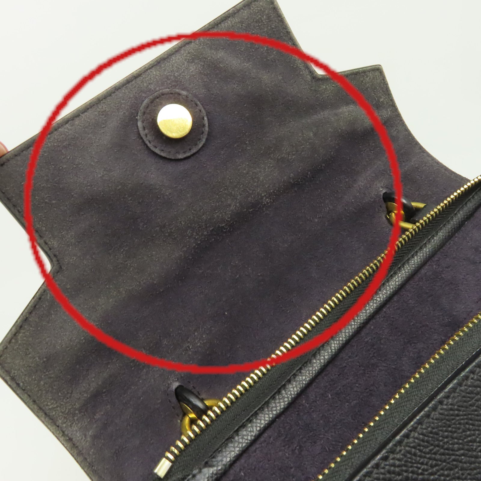 CELINE 牛皮皮革Belt Bag金扣手挽肩背兩用袋黑色