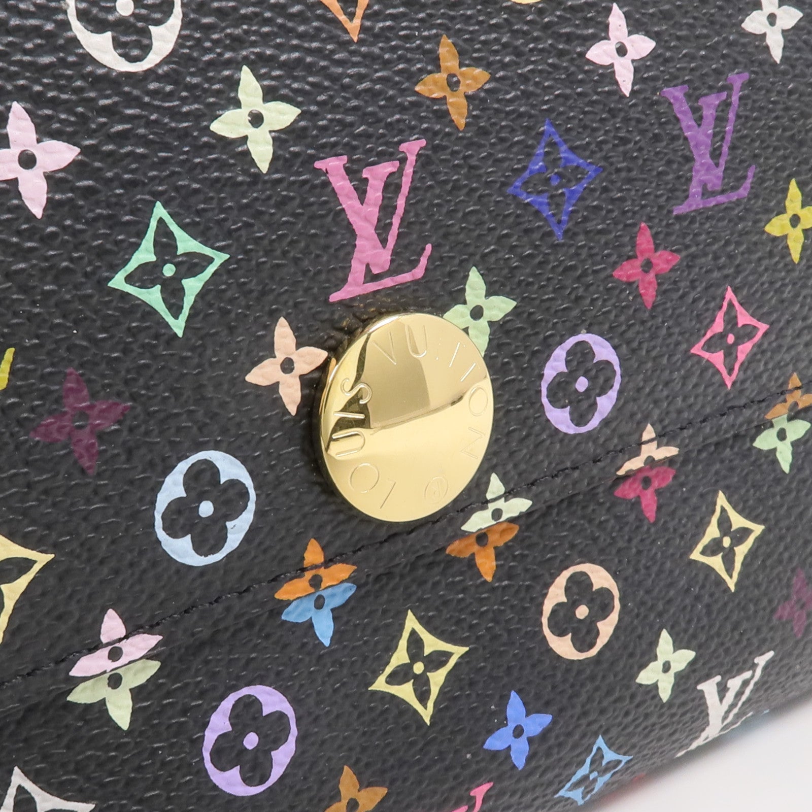 LOUIS VUITTON Monogram Multicolore Portefeuille Sarah Wallet金扣長錢包