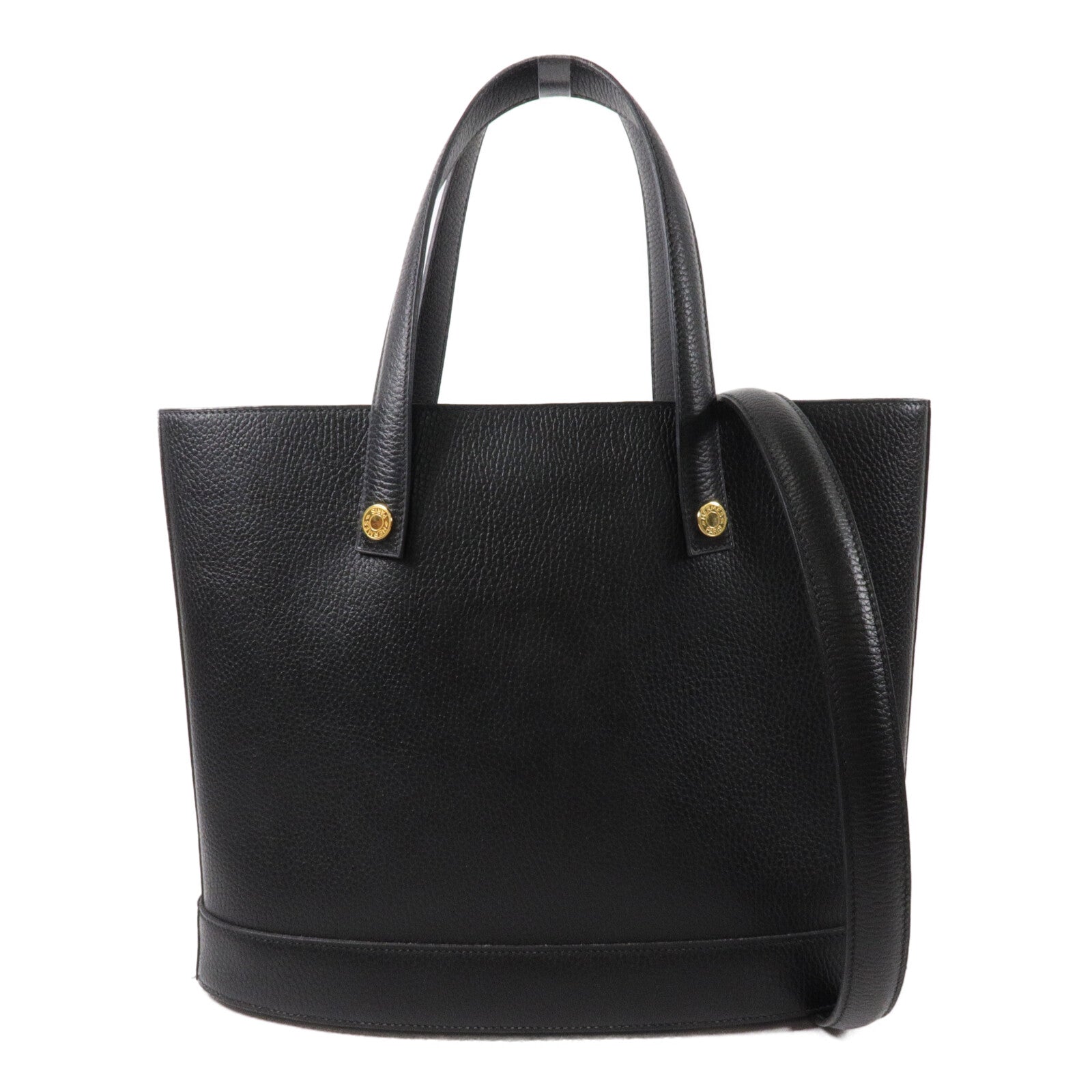 HERMES Fjord皮革Sorbonne Tote手挽袋Noir