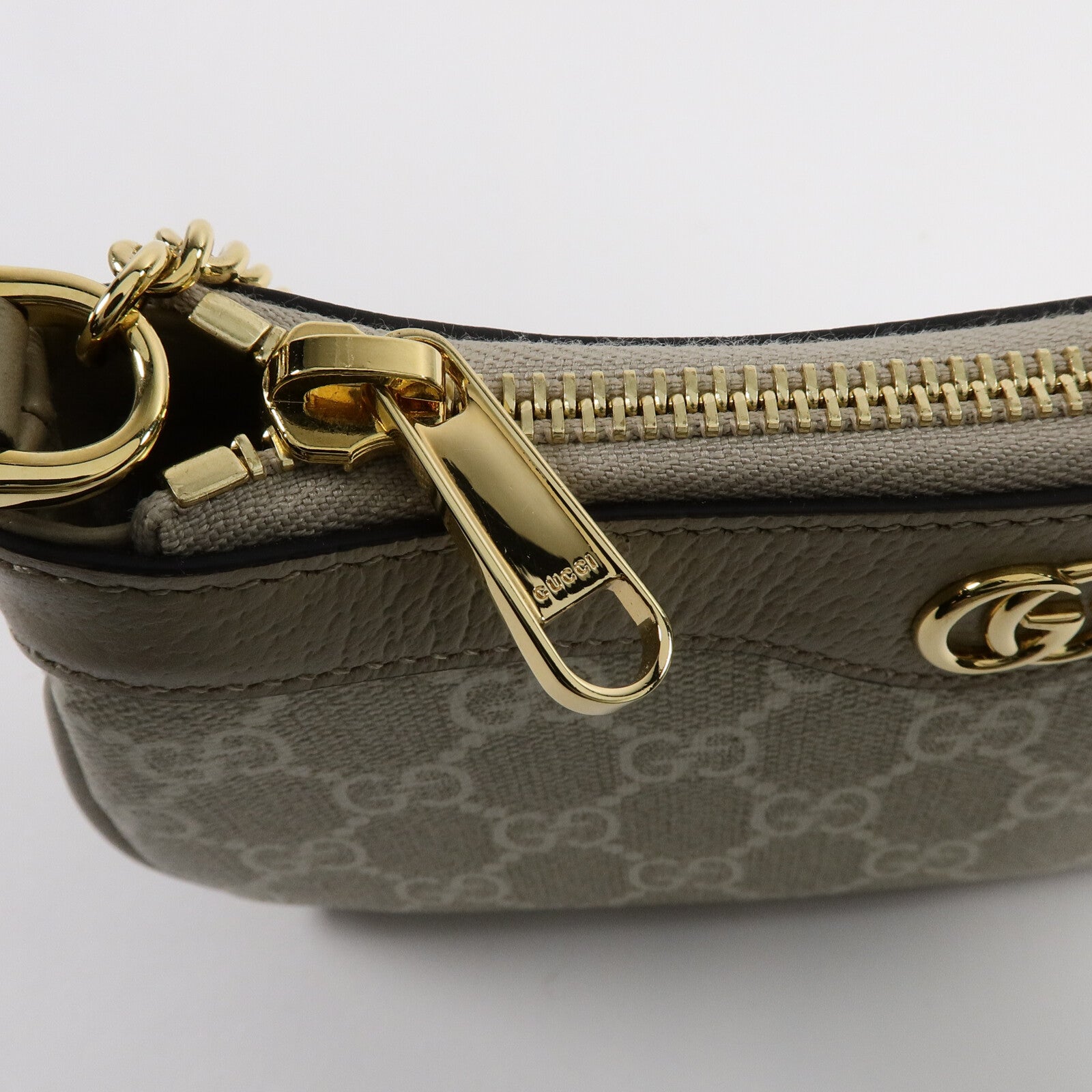 GUCCI 塗層帆布Ophidia Mini Bag鏈帶肩背袋