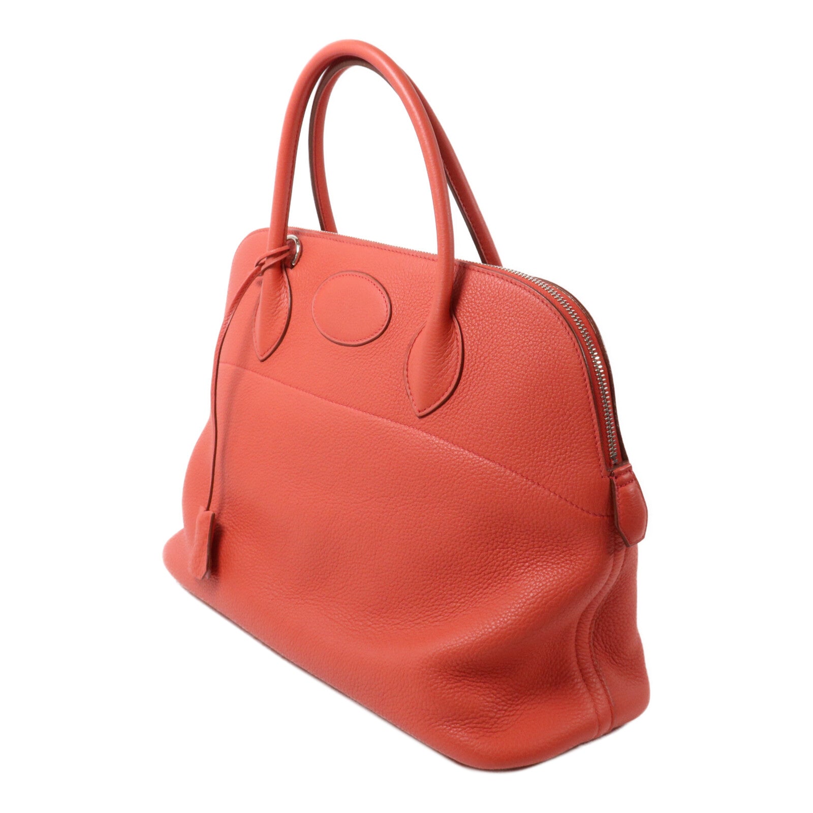 HERMES Togo皮革Bolide 35手挽肩背兩用袋Vermillon