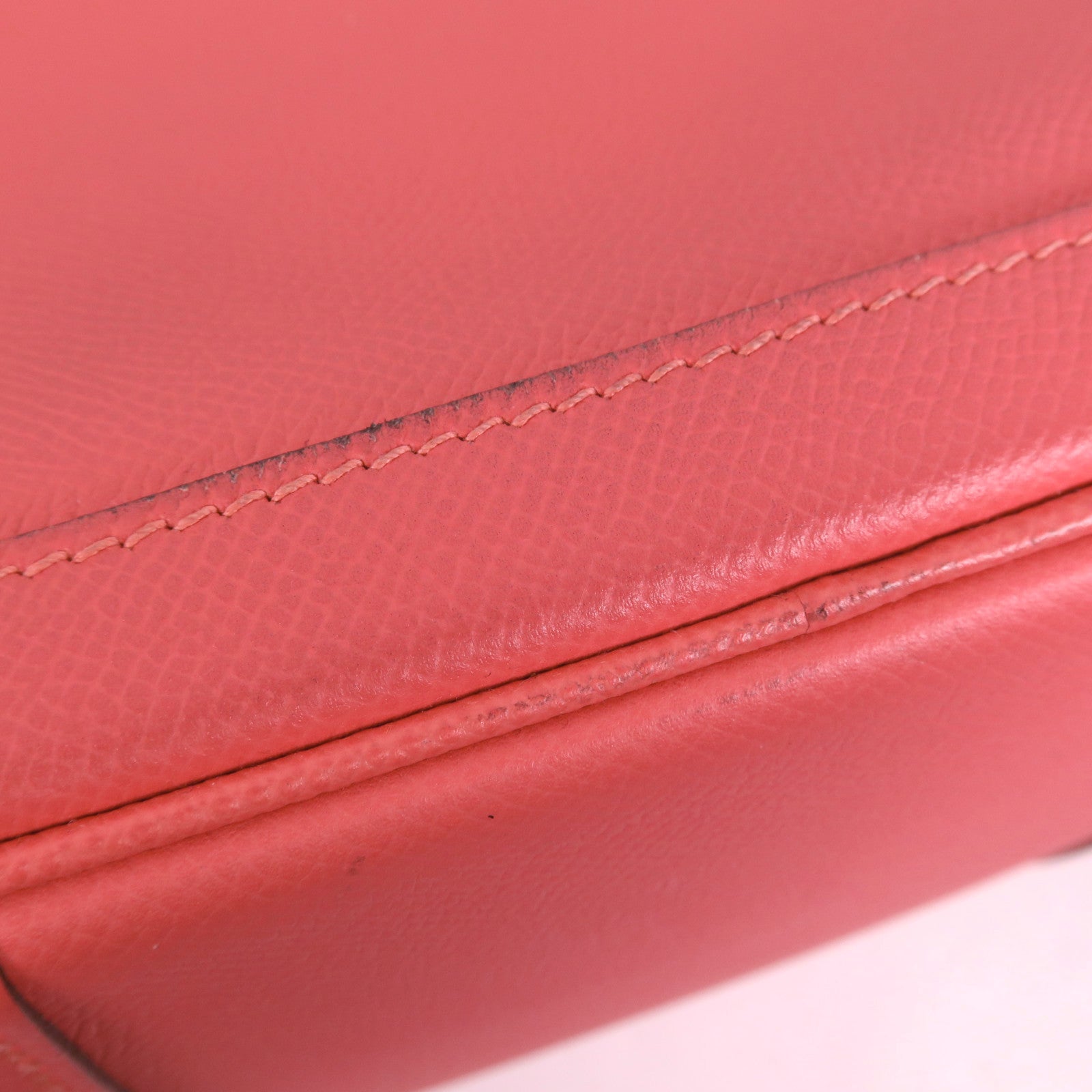 HERMES Epsom皮革Garden Party PM銀扣手挽袋Rose Azalee