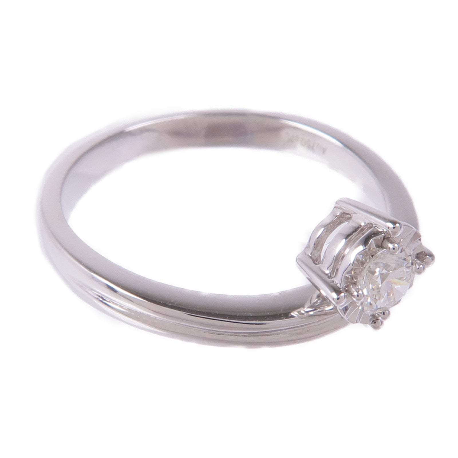 JEWELRY 【激減優惠】18K白金Diamond Ring鑽石戒指US#6