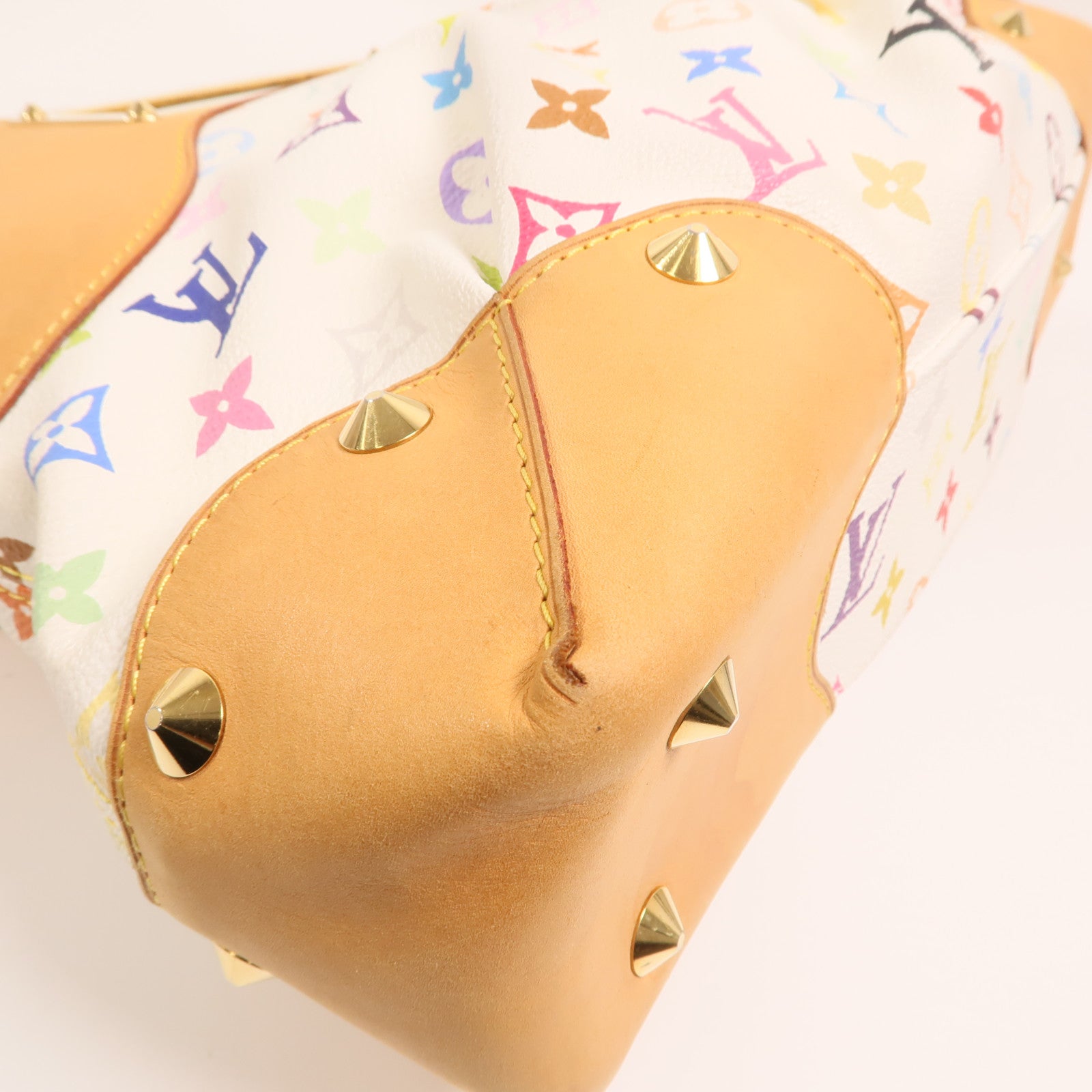 LOUIS VUITTON Monogram Multicolore Judy MM金扣鏈帶手挽肩背兩用袋