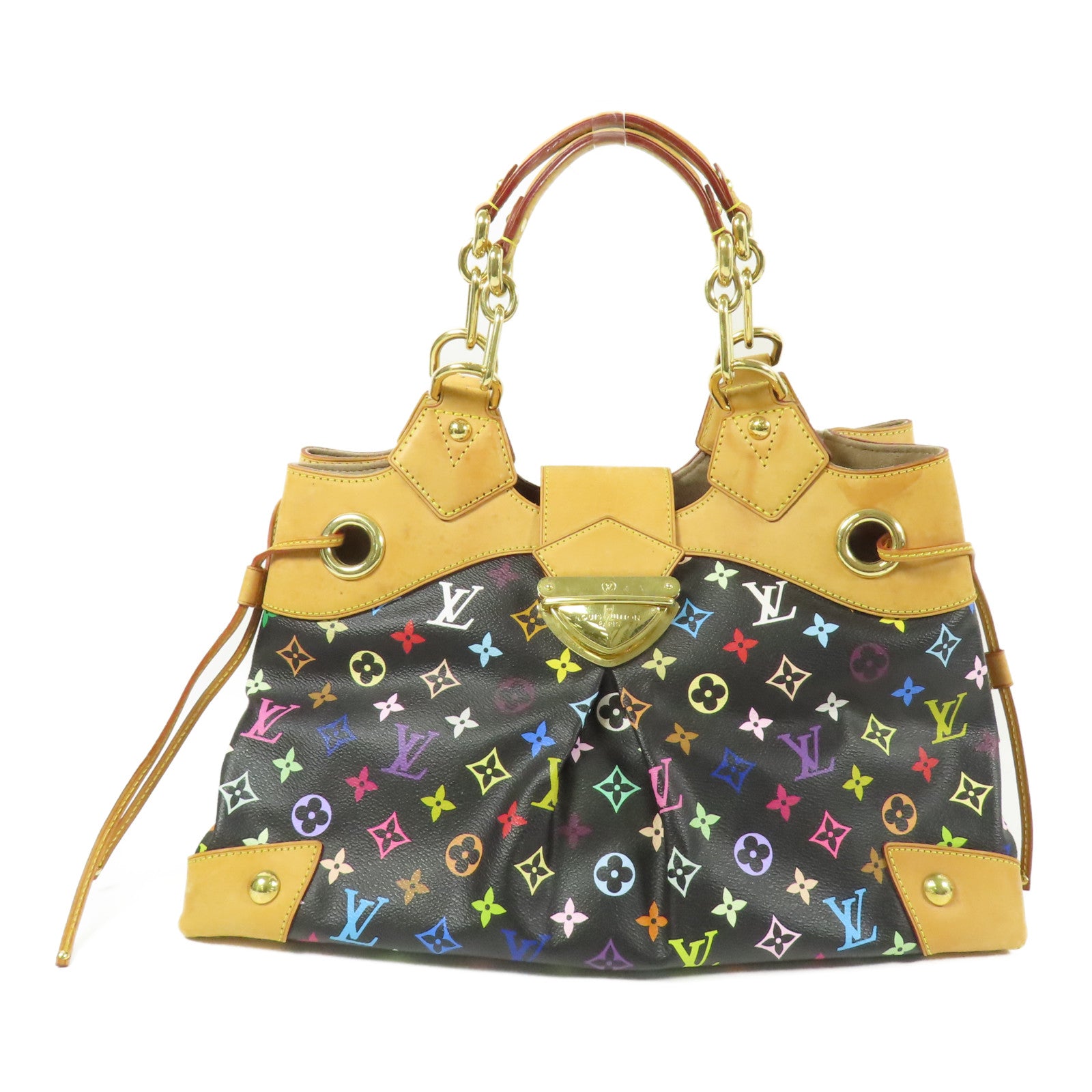 LOUIS VUITTON LV GHW Ursula Shoulder Bag M40124 Monogram Multicolore Black