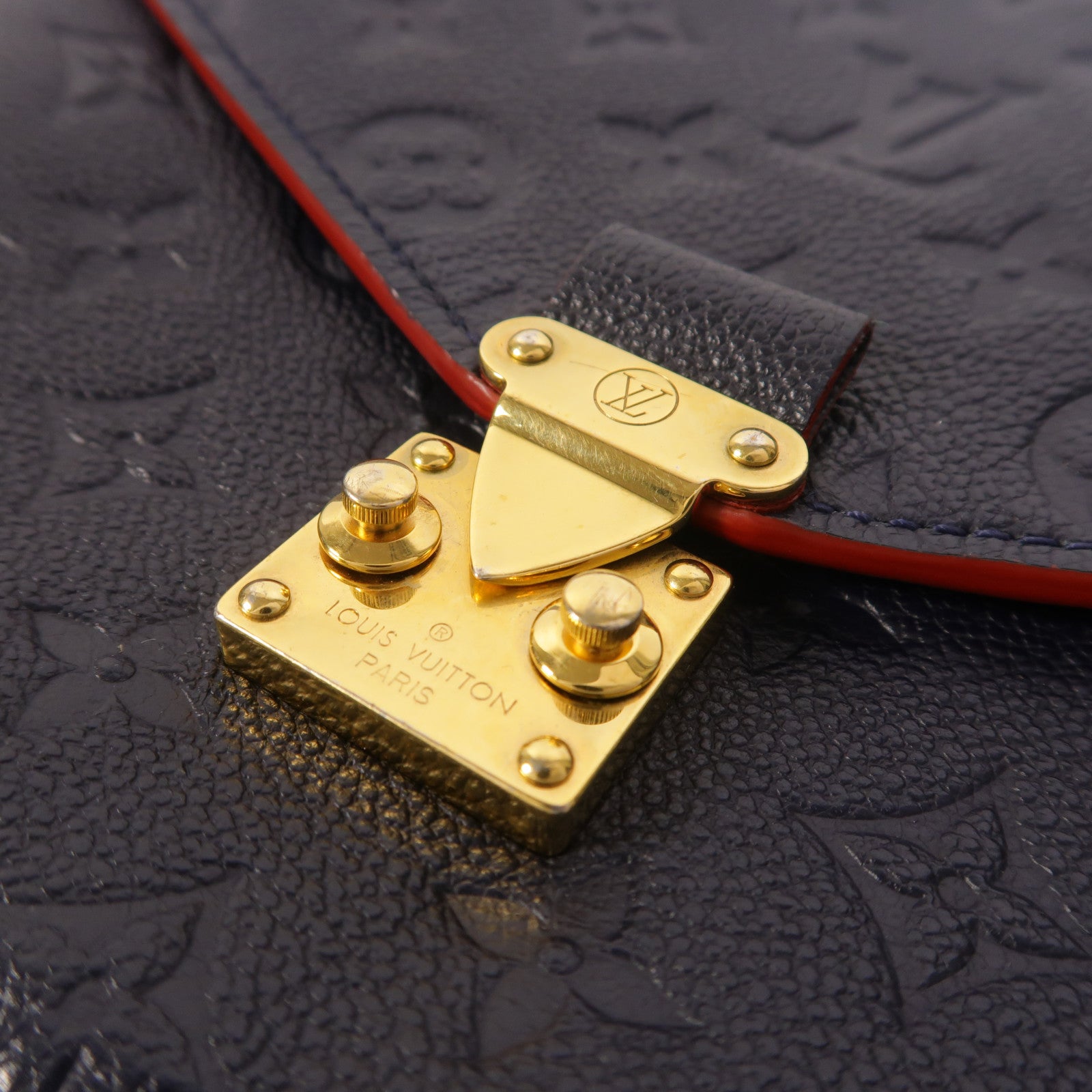 LOUIS VUITTON Monogram Empreinte Pochette Metis金扣手挽肩背兩用袋