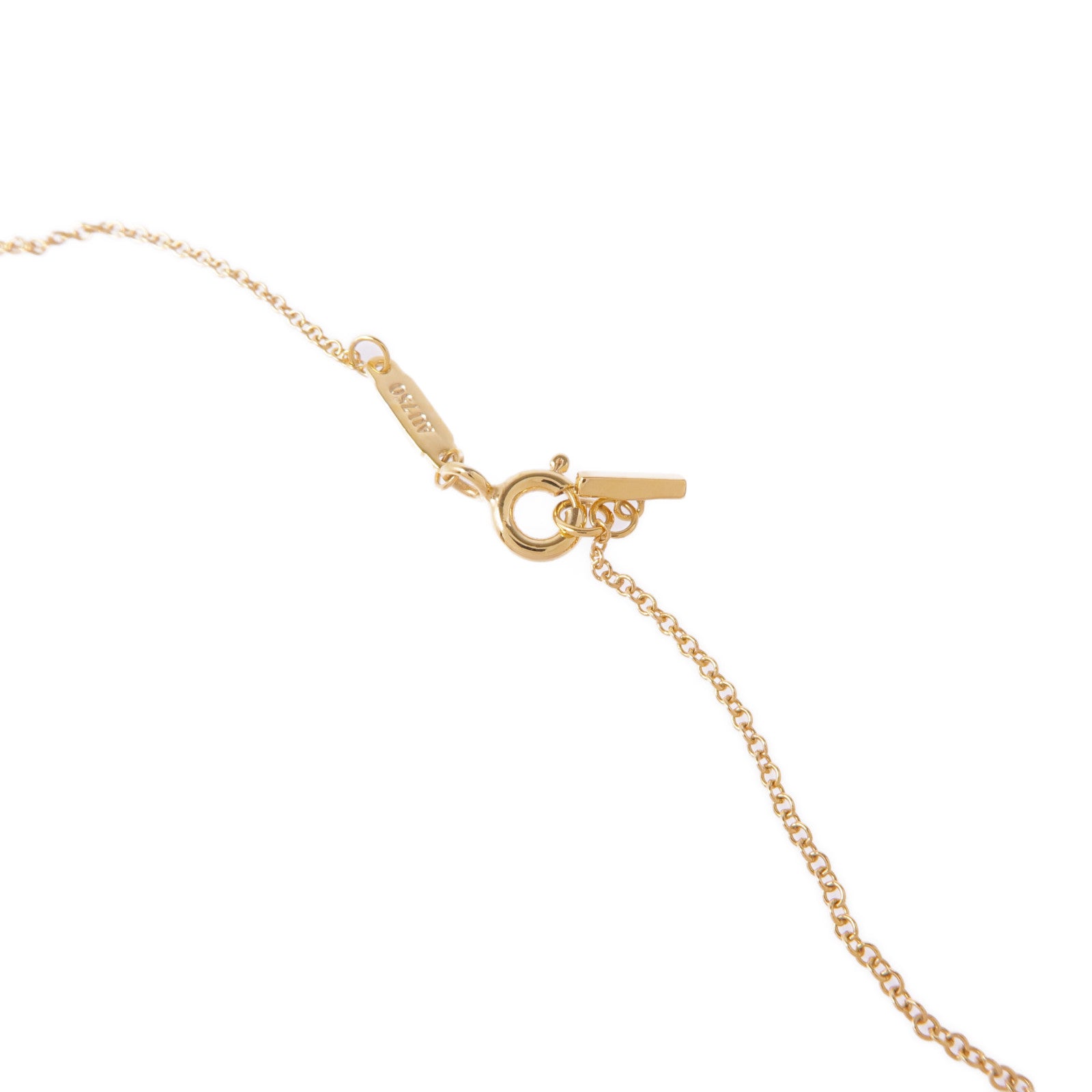 TIFFANY＆CO 18K黃金T Smile Diamond鑽石項鍊