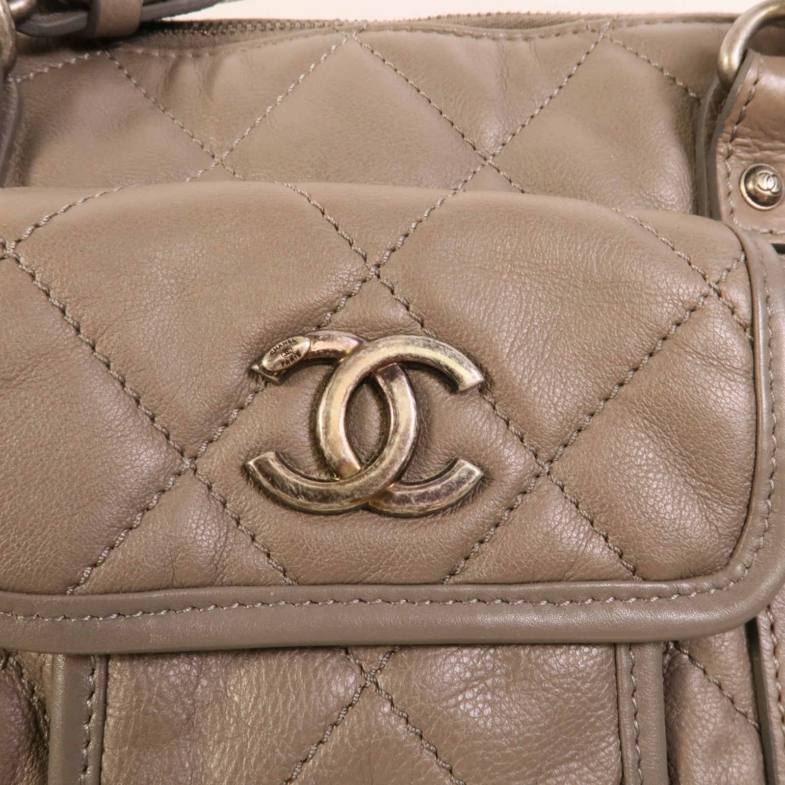 CHANEL 牛皮皮革2 Way Shoulder手挽肩背兩用袋