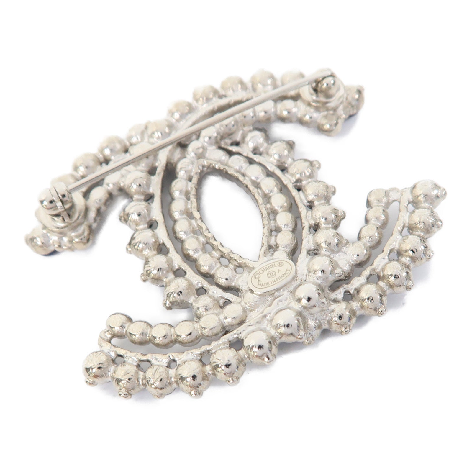 CHANEL 金屬Brooch胸針藍色/黑色