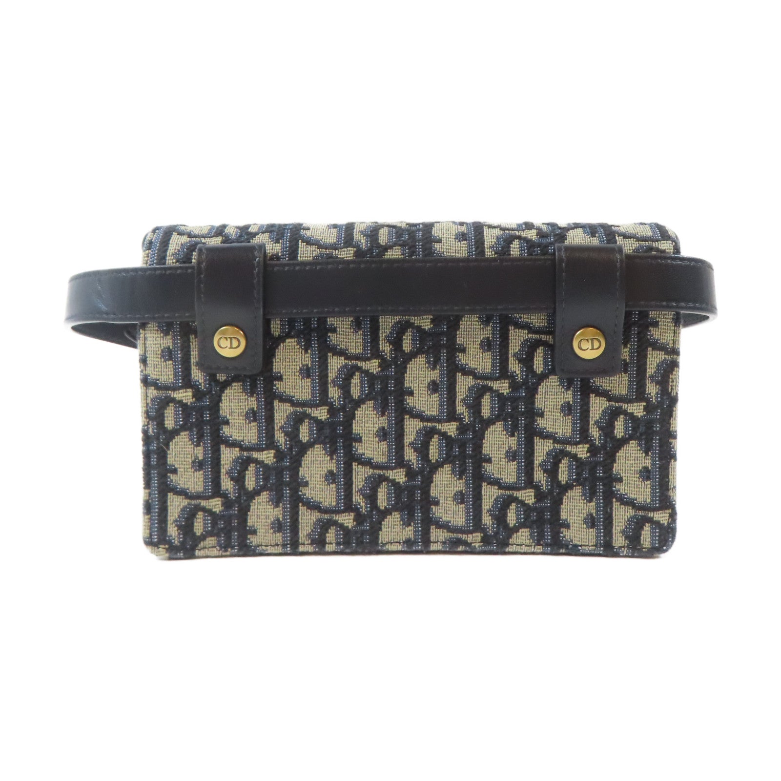 Dior 帆布Waist Bag金扣腰包藍色