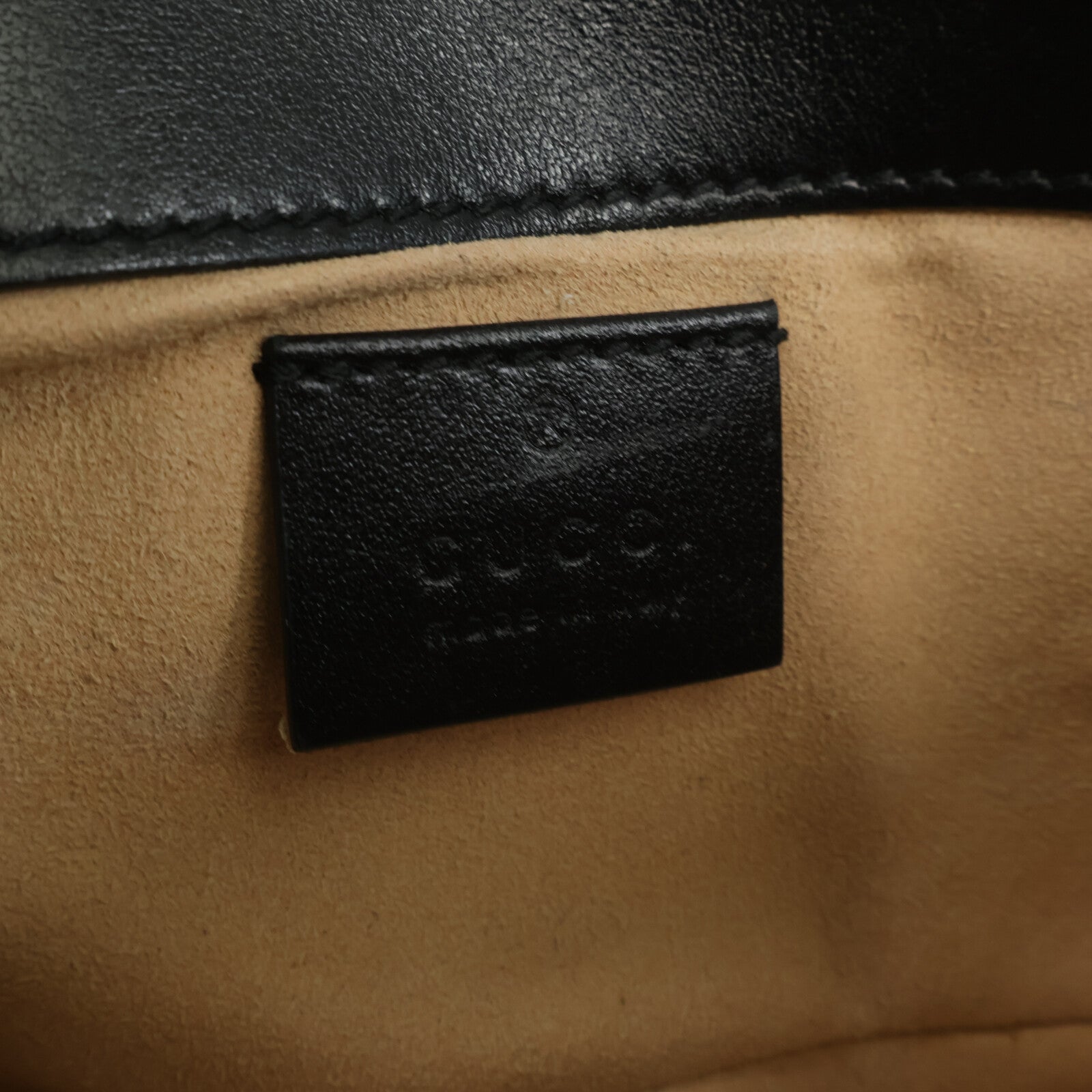 GUCCI 牛皮皮革Mini GG Marmont Shouler Bag鏈帶肩背袋