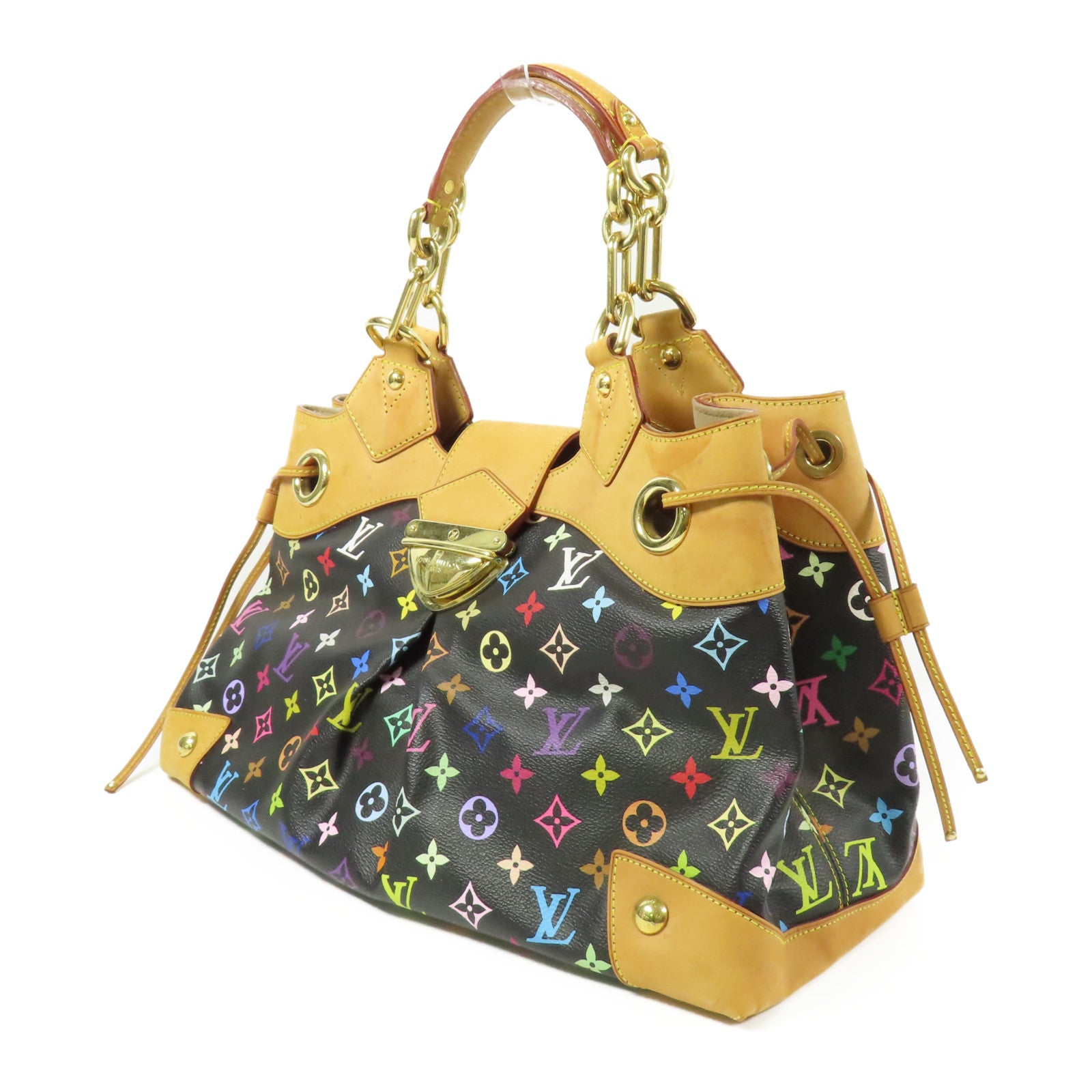 LOUIS VUITTON LV GHW Ursula Shoulder Bag M40124 Monogram Multicolore Black