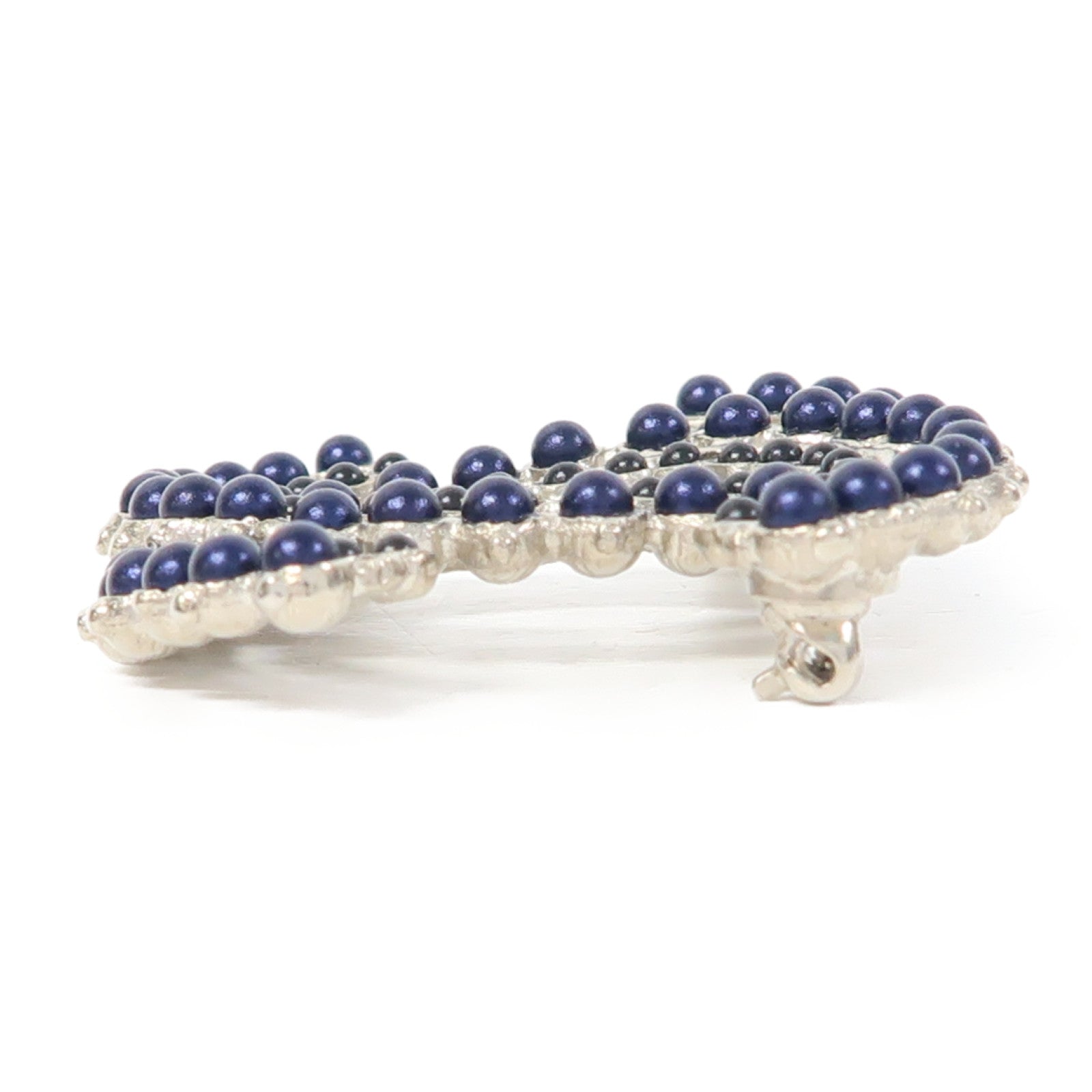 CHANEL 金屬Brooch胸針藍色/黑色