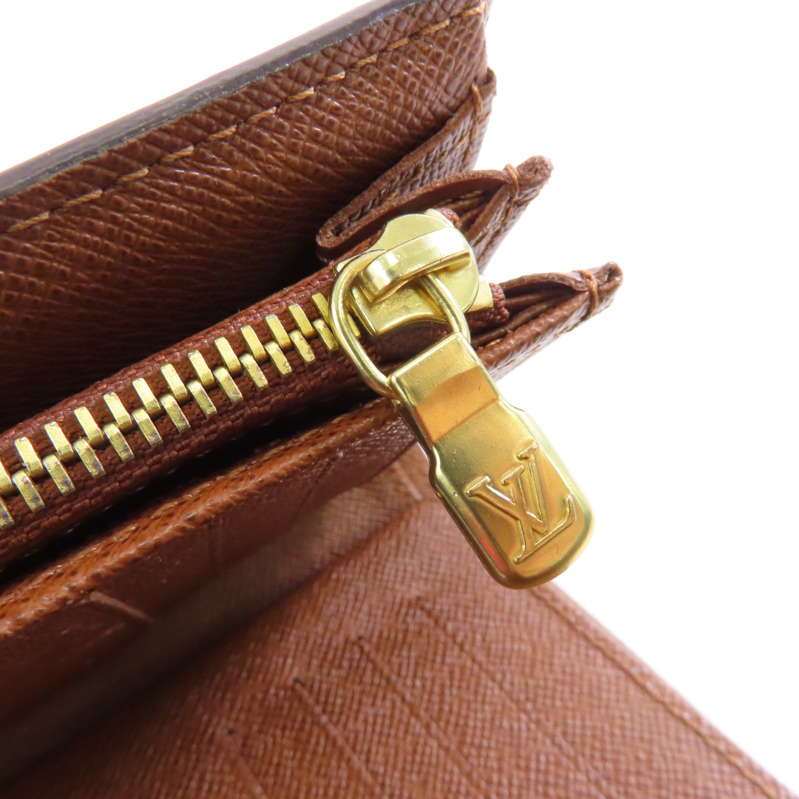 LOUIS VUITTON Monogram Alexandra Wallet金扣錢包棕色