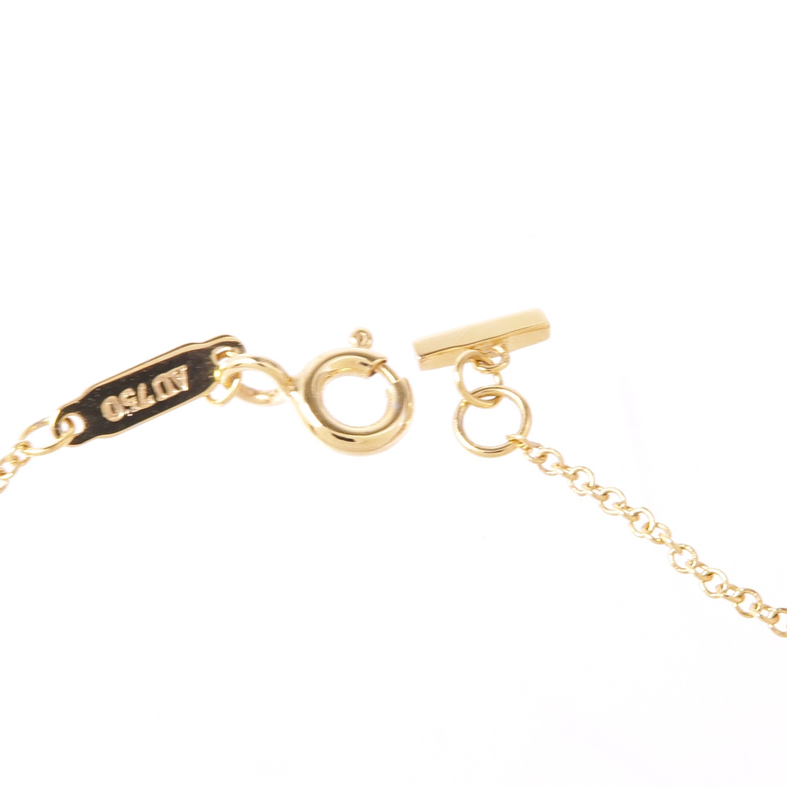 TIFFANY＆CO 18K黃金T Smile Diamond鑽石項鍊