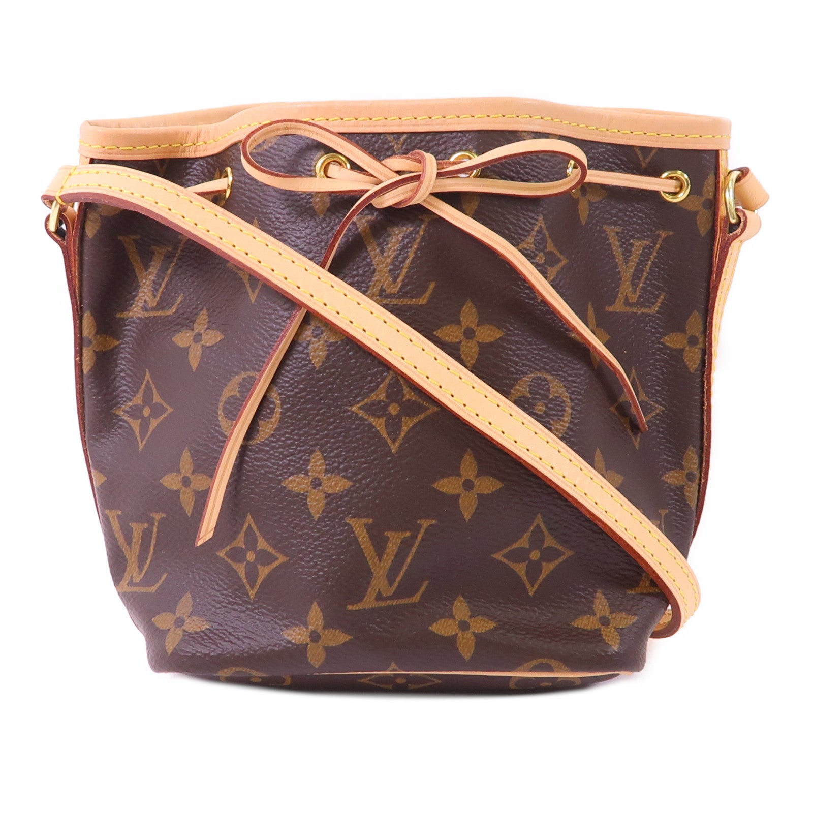 LOUIS VUITTON Monogram Nano Noe金扣肩背袋