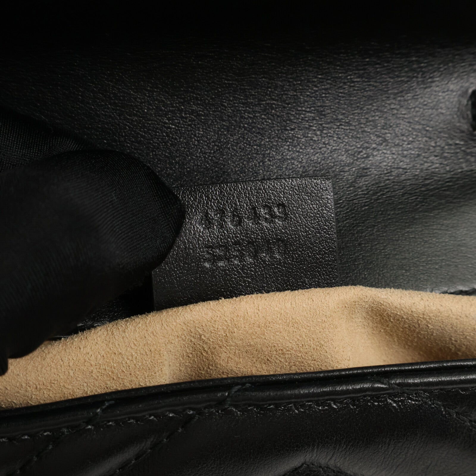 GUCCI 牛皮皮革Mini GG Marmont Shouler Bag鏈帶肩背袋