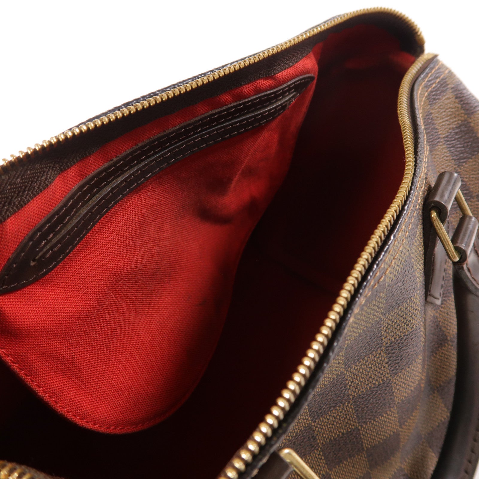 LOUIS VUITTON LV GHW Speedy 30 Handbag Damier M41531 Brown