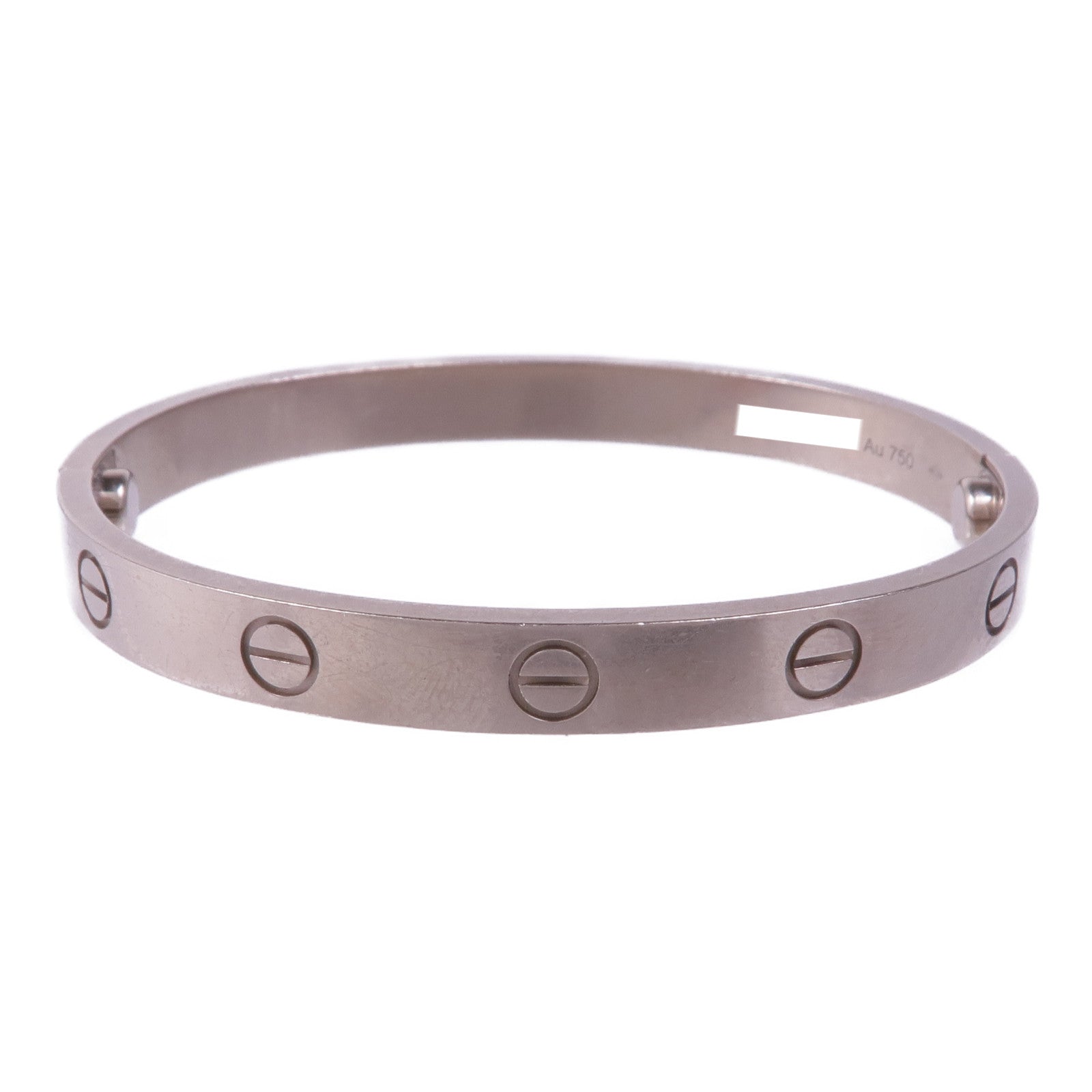 CARTIER 18K白金Love Bracelet手鐲Cartier#16