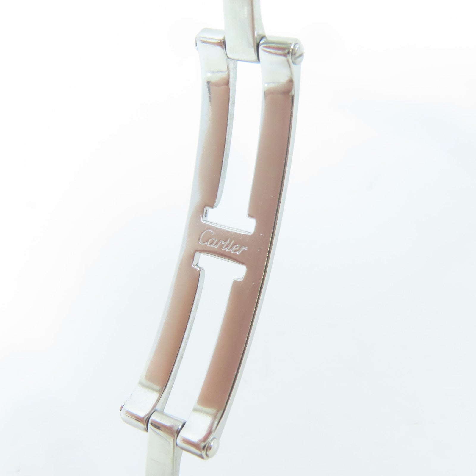 CARTIER Pasha不鏽鋼手錶石英機芯白色