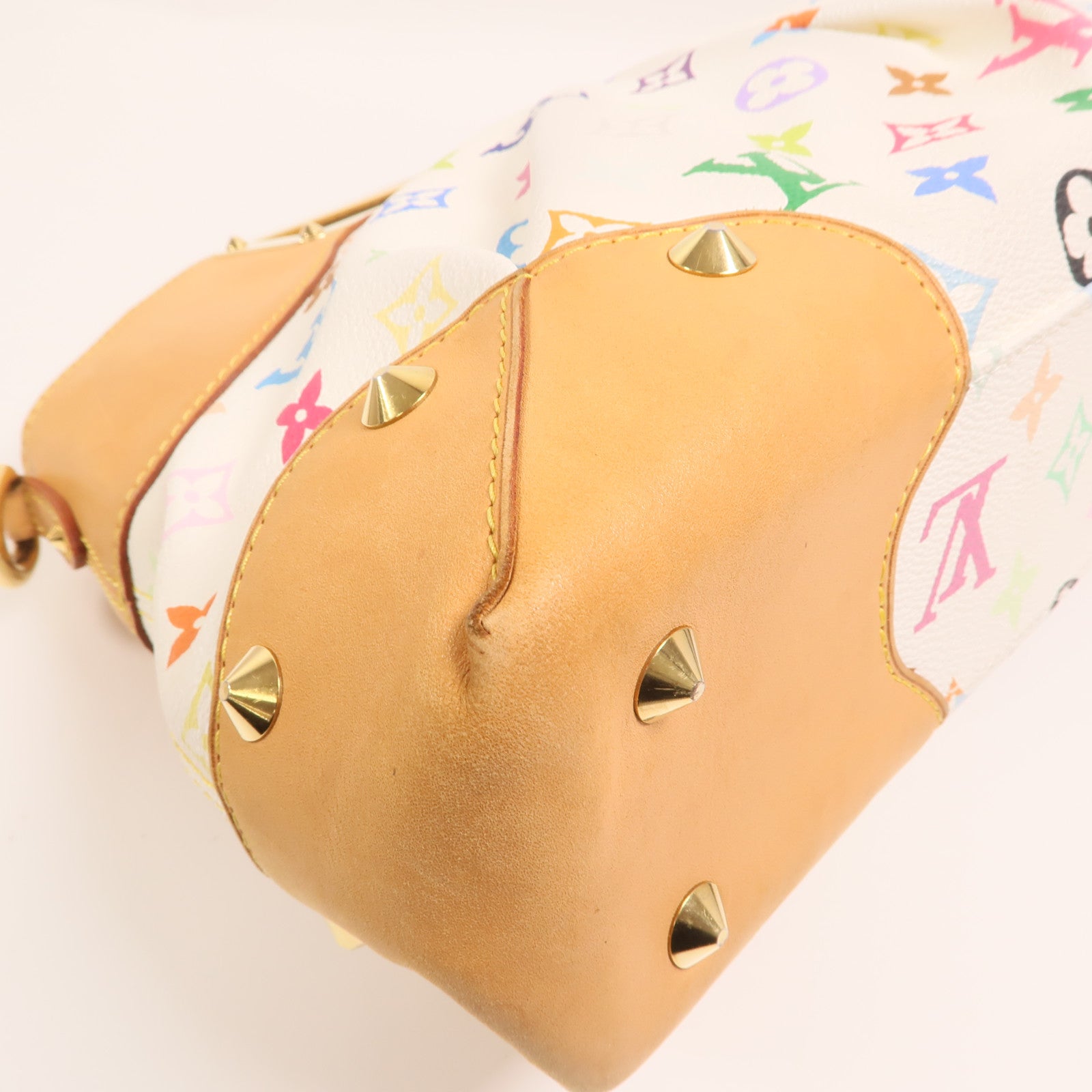 LOUIS VUITTON Monogram Multicolore Judy MM金扣鏈帶手挽肩背兩用袋