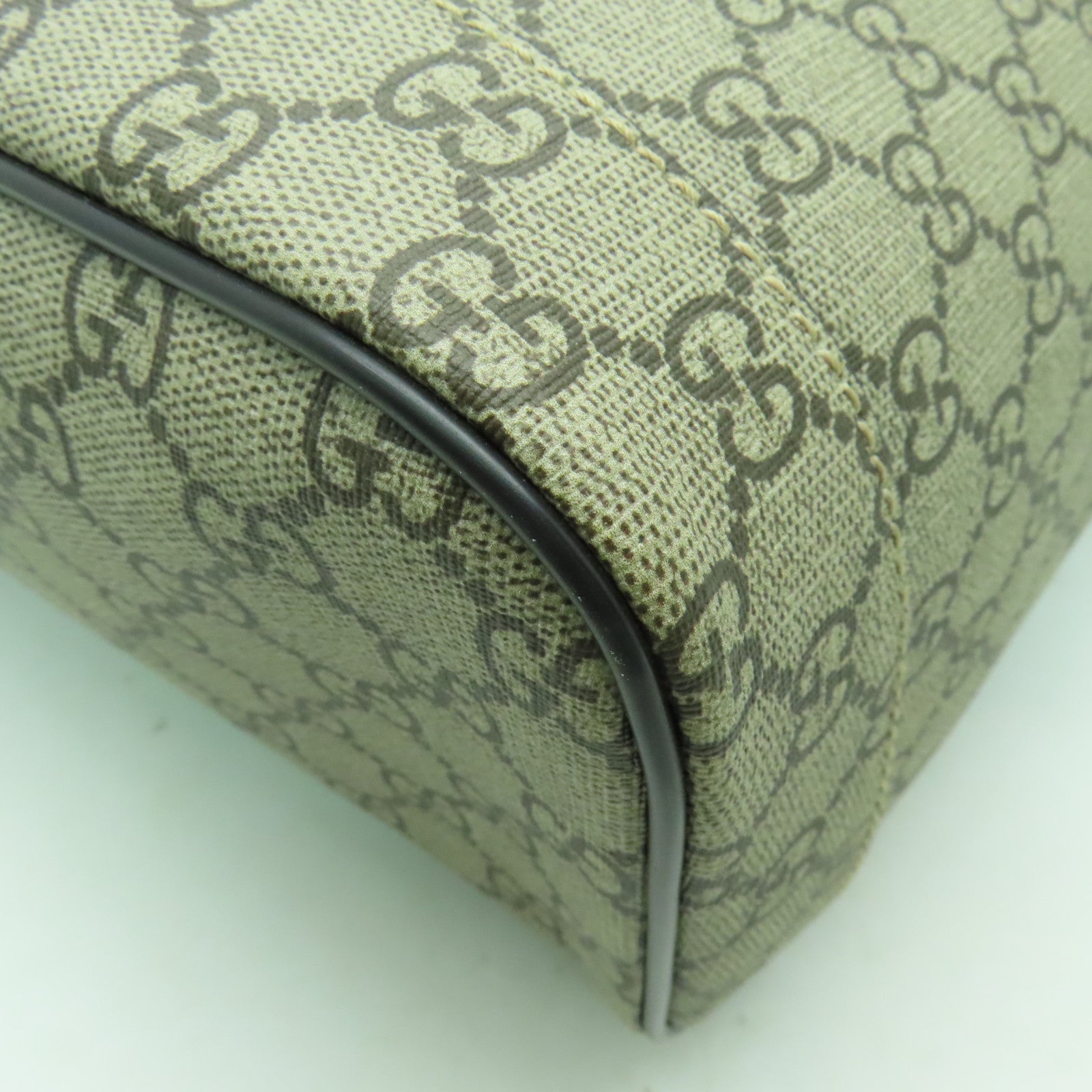 GUCCI 【激減優惠】塗層帆布Backpack金扣背包棕色
