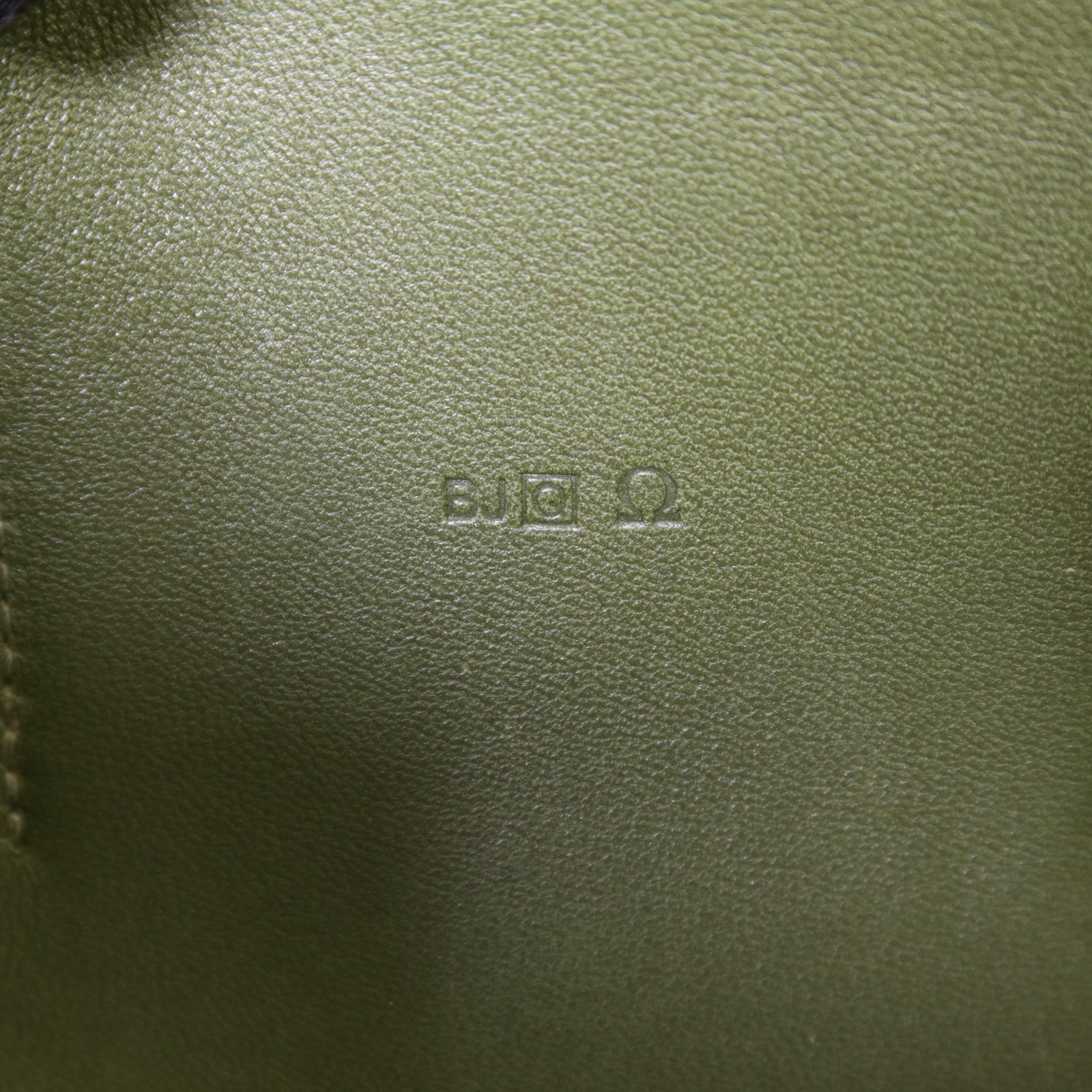 HERMES Togo皮革Dogon GM銀扣長錢包Vert Olive